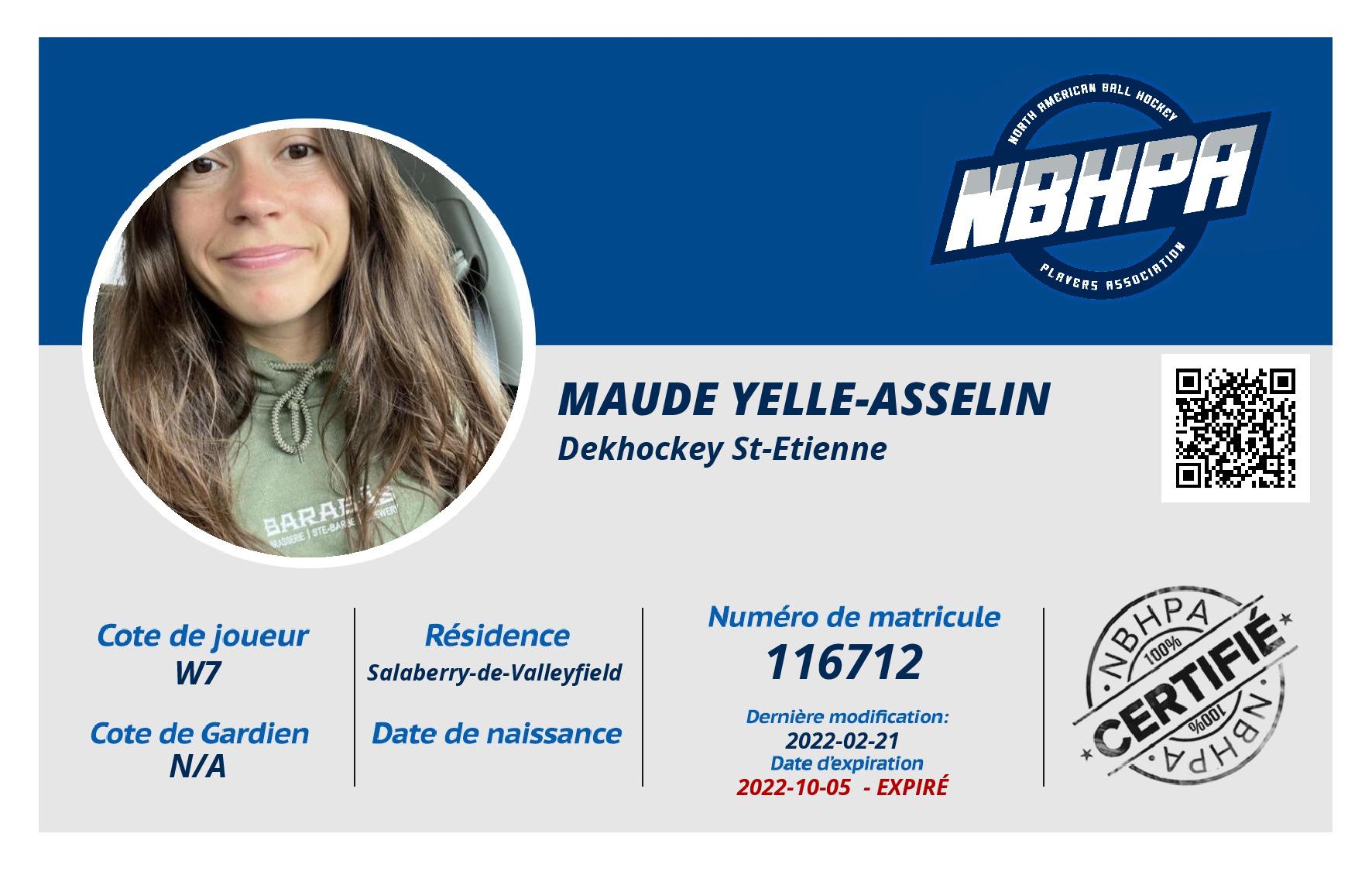 Maude Yelle-Asselin