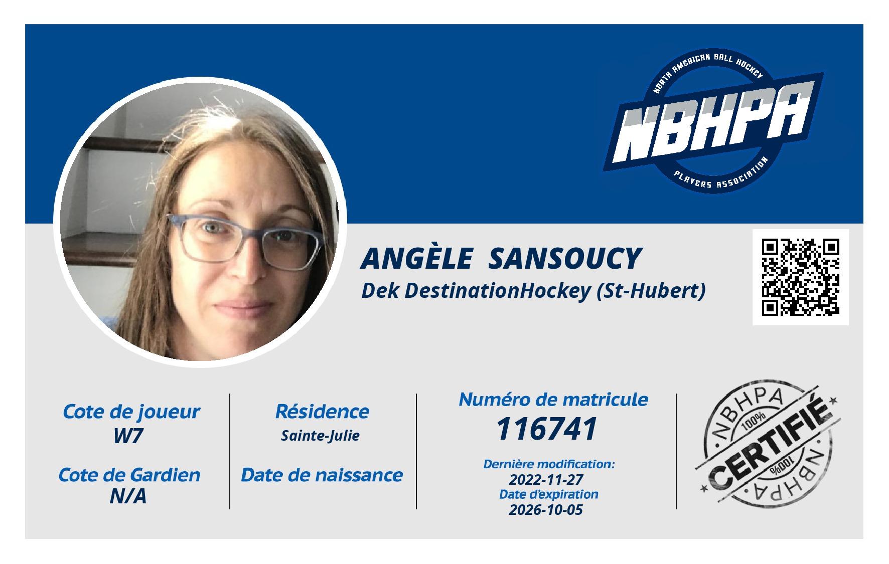 Angèle  Sansoucy 