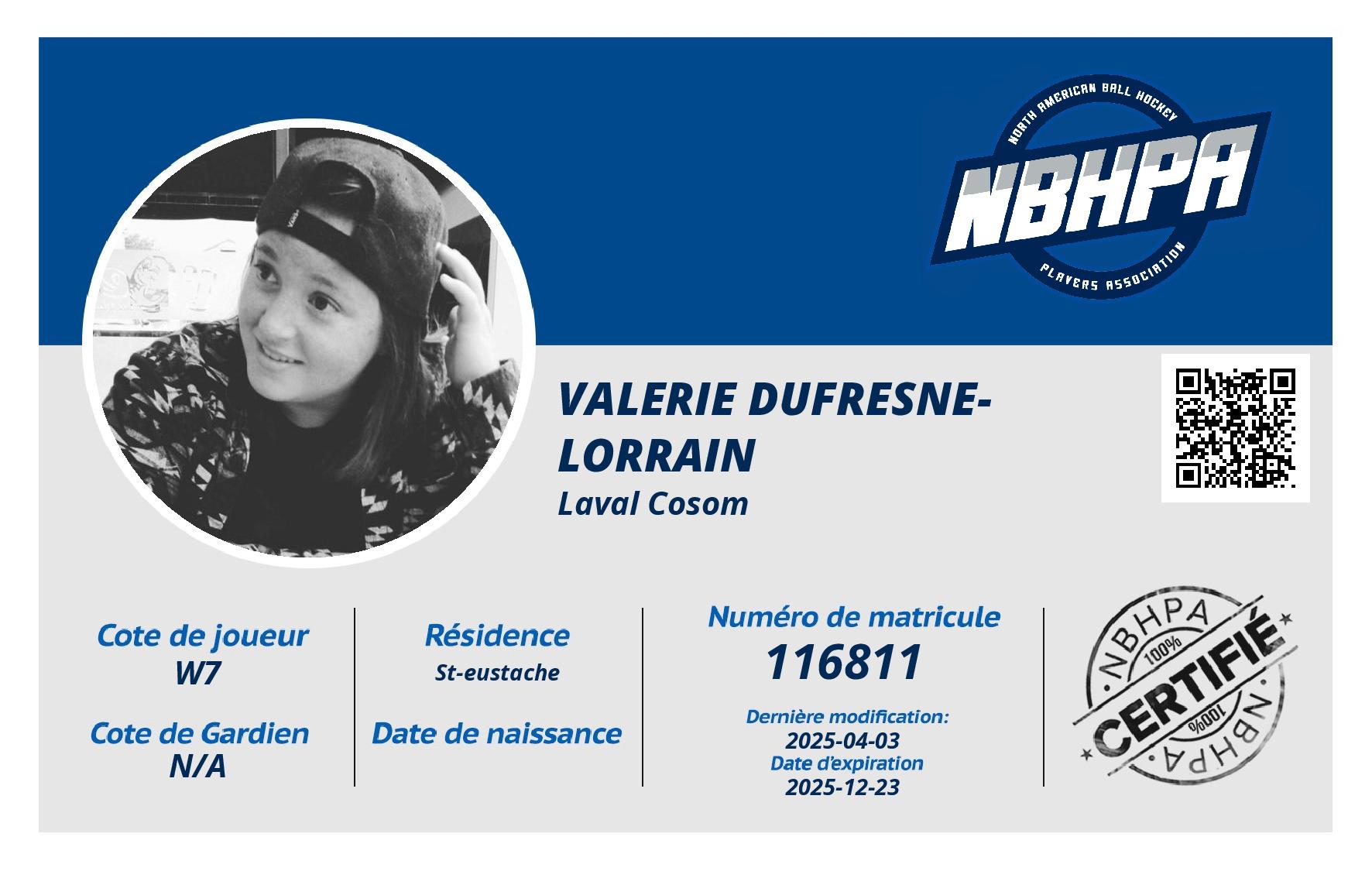 Valerie Dufresne-Lorrain