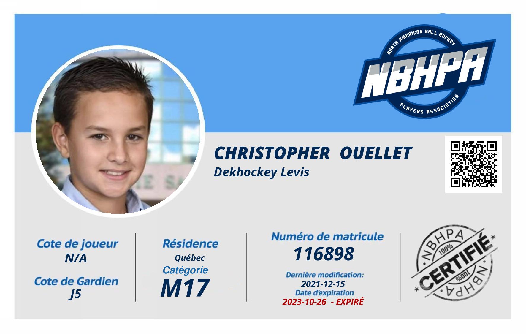 Christopher  Ouellet 