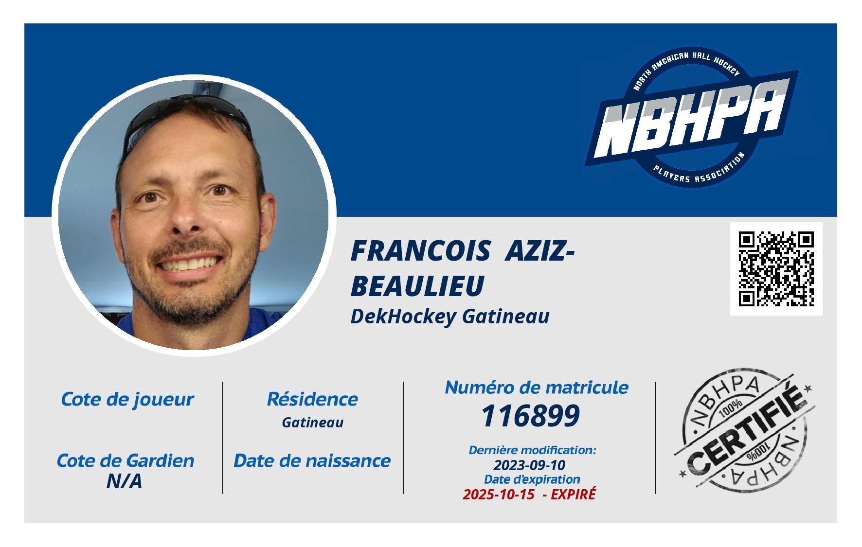 Francois  Aziz-Beaulieu