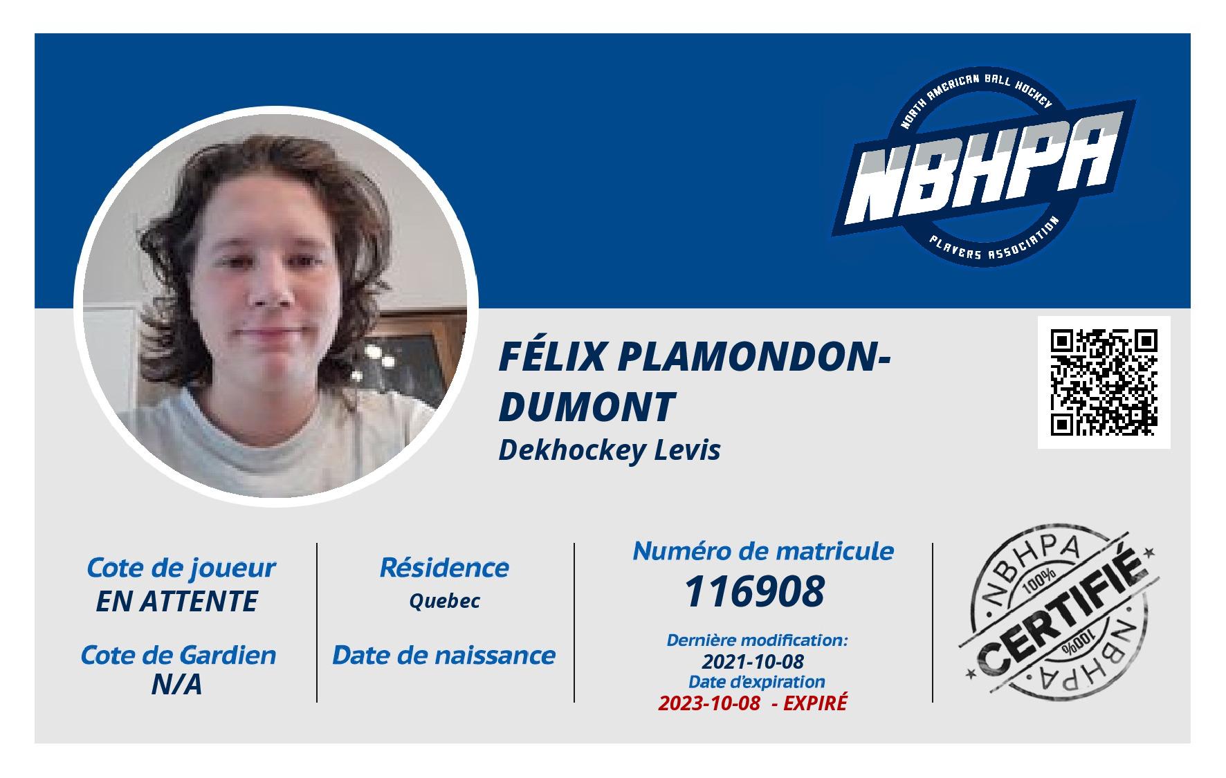 Félix Plamondon-Dumont