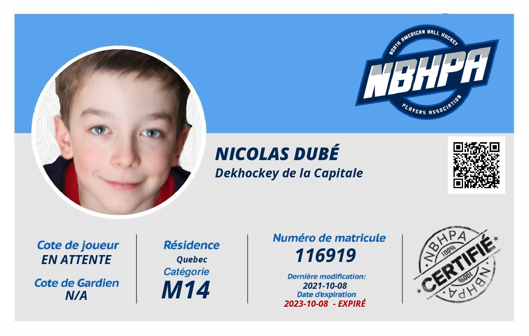 Nicolas Dubé