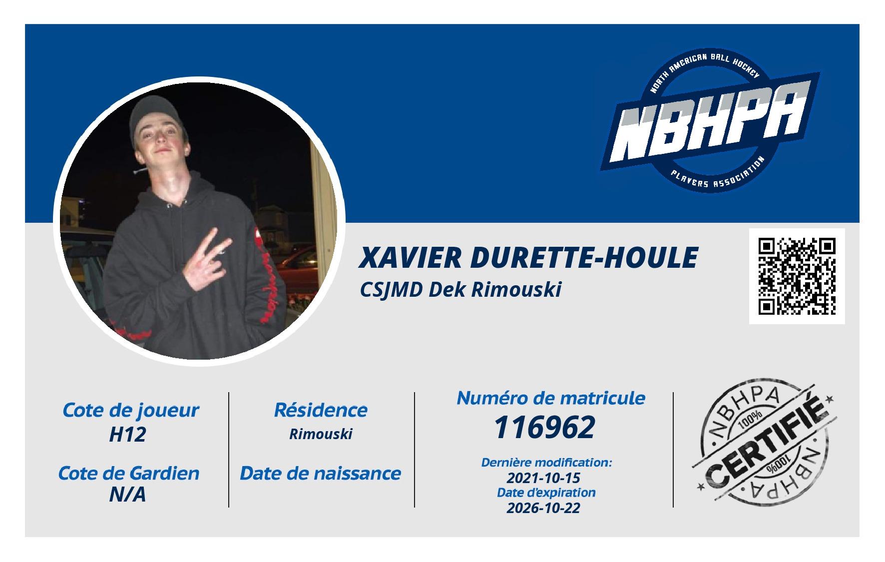 Xavier Durette-Houle