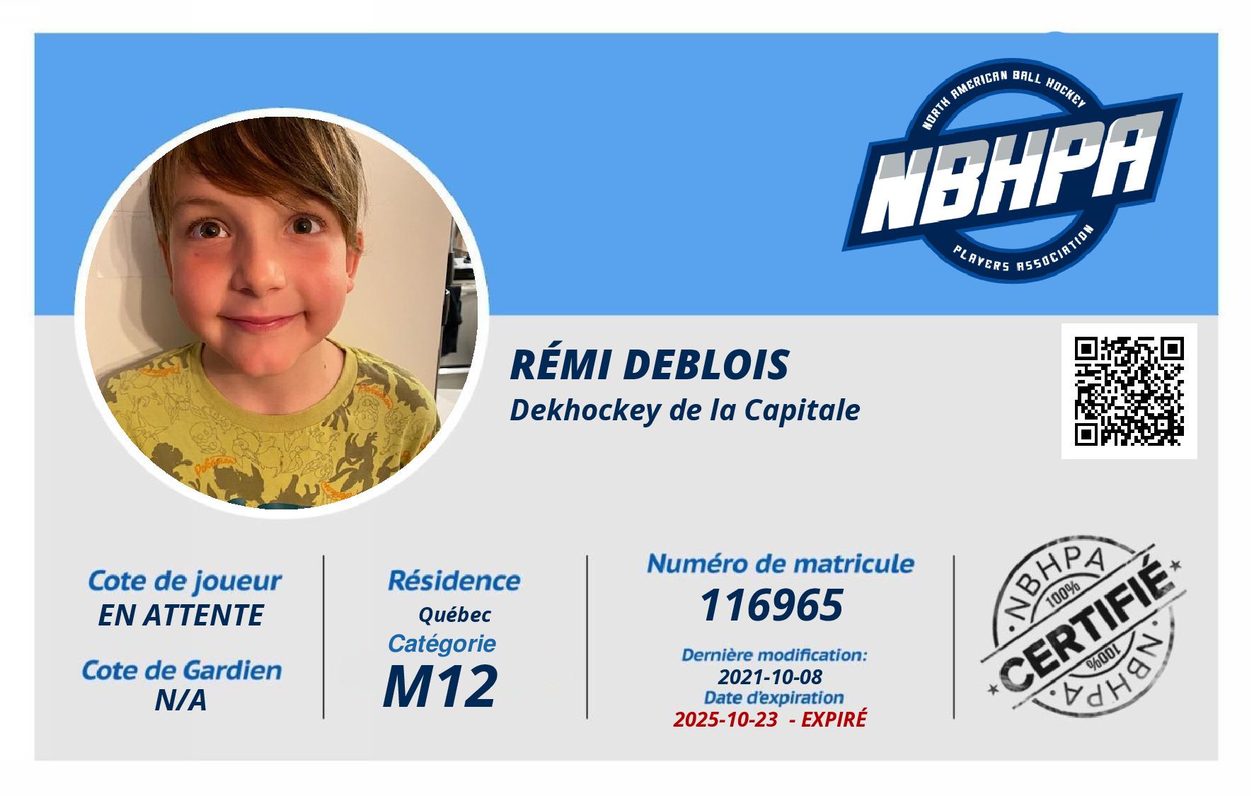 Rémi Deblois