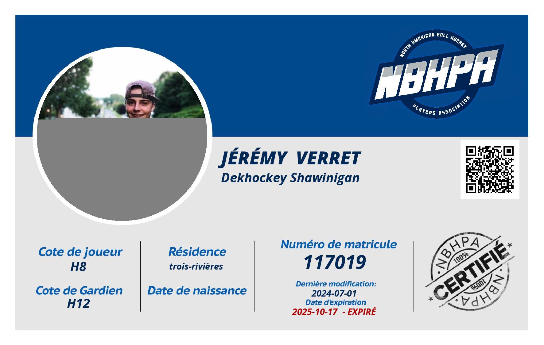 Jérémy  Verret 