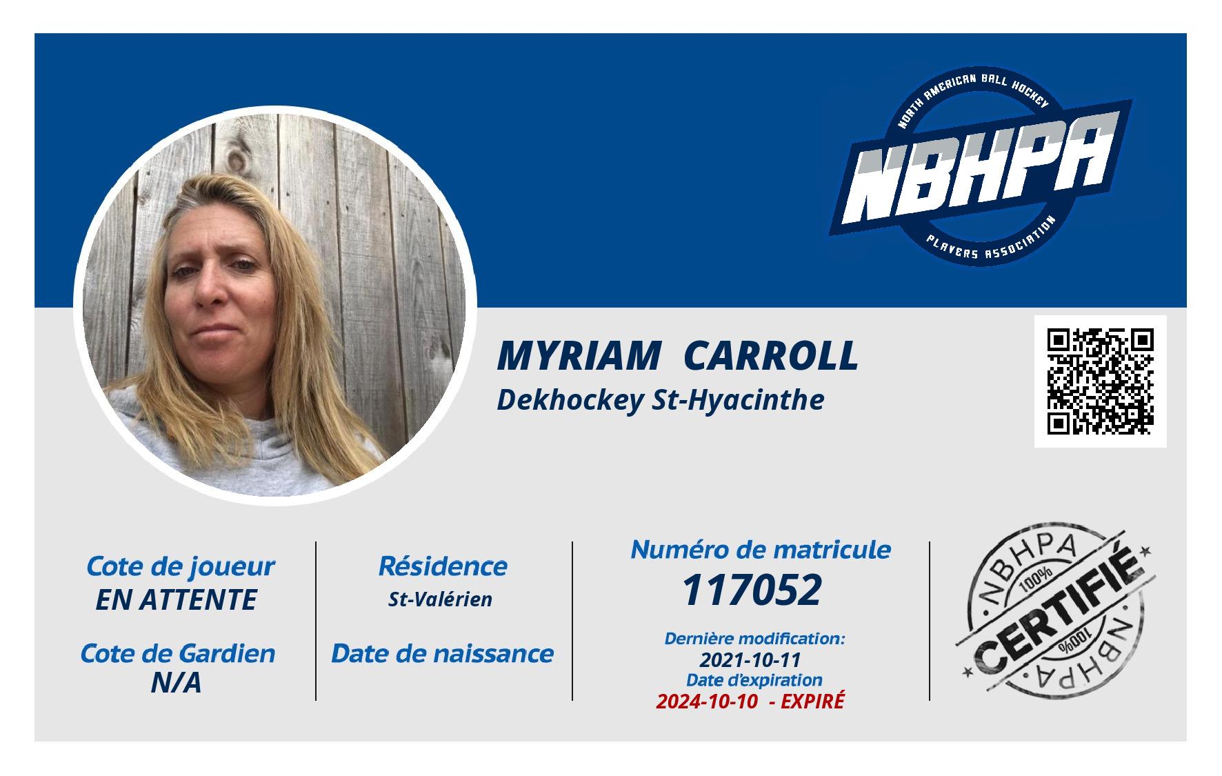 Myriam  Carroll