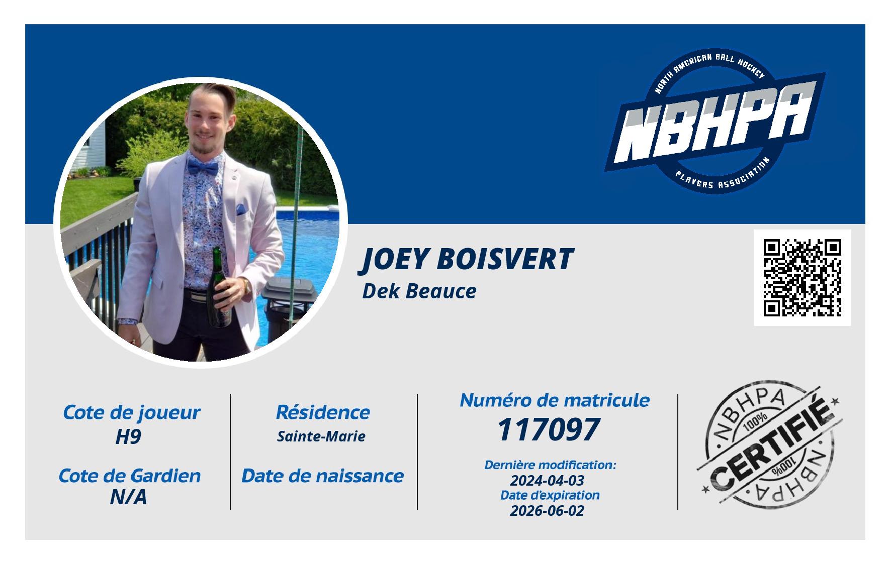 Joey Boisvert