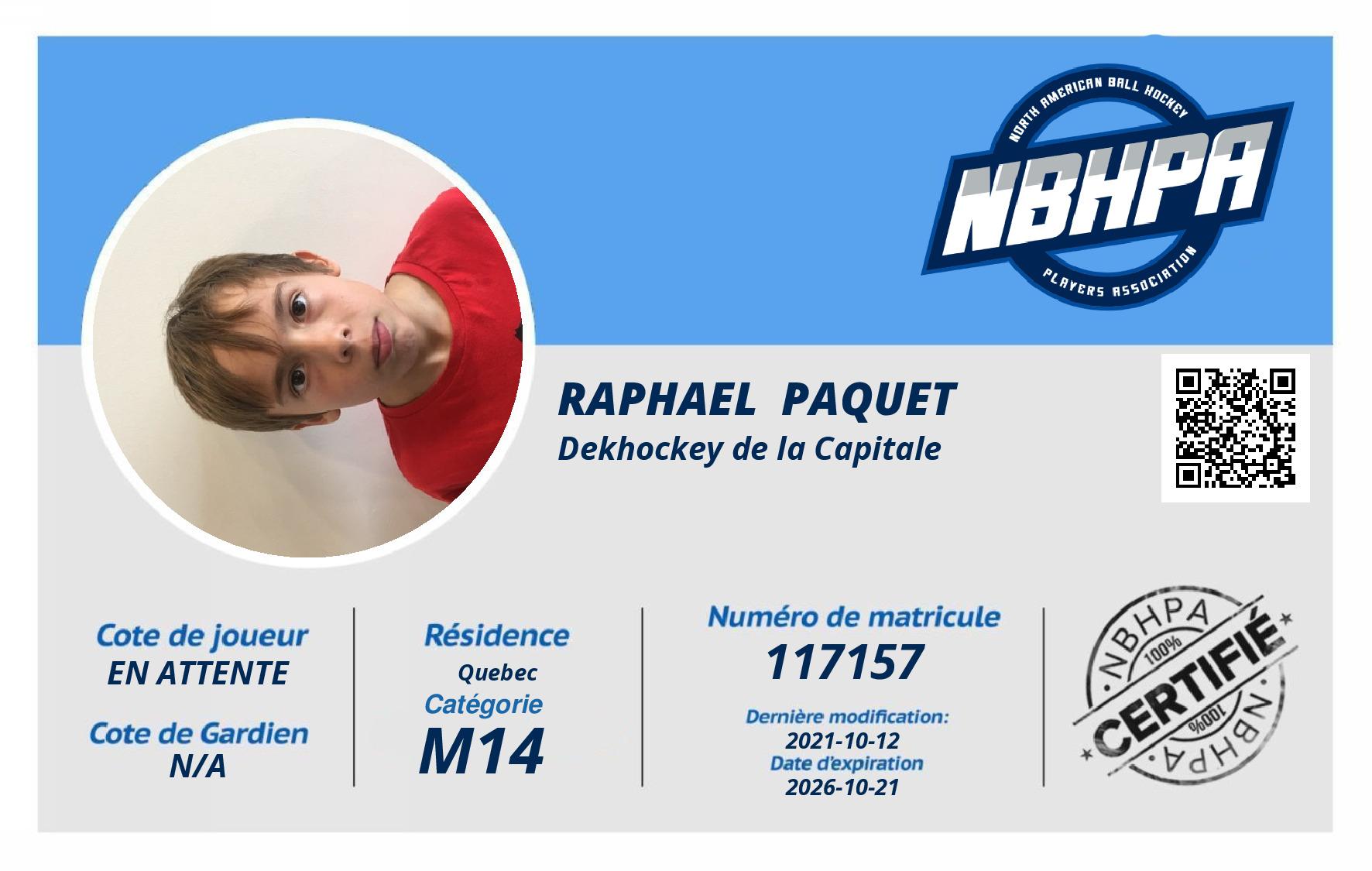 Raphael  Paquet