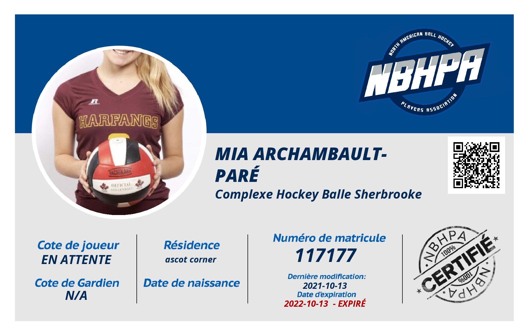 Mia Archambault-Paré