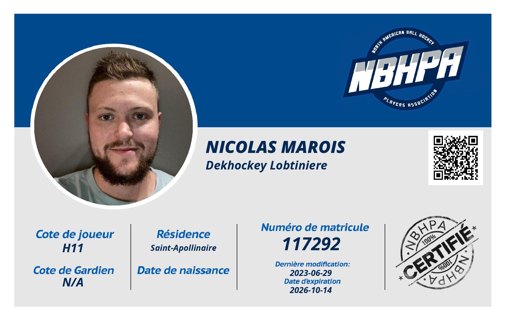Nicolas Marois