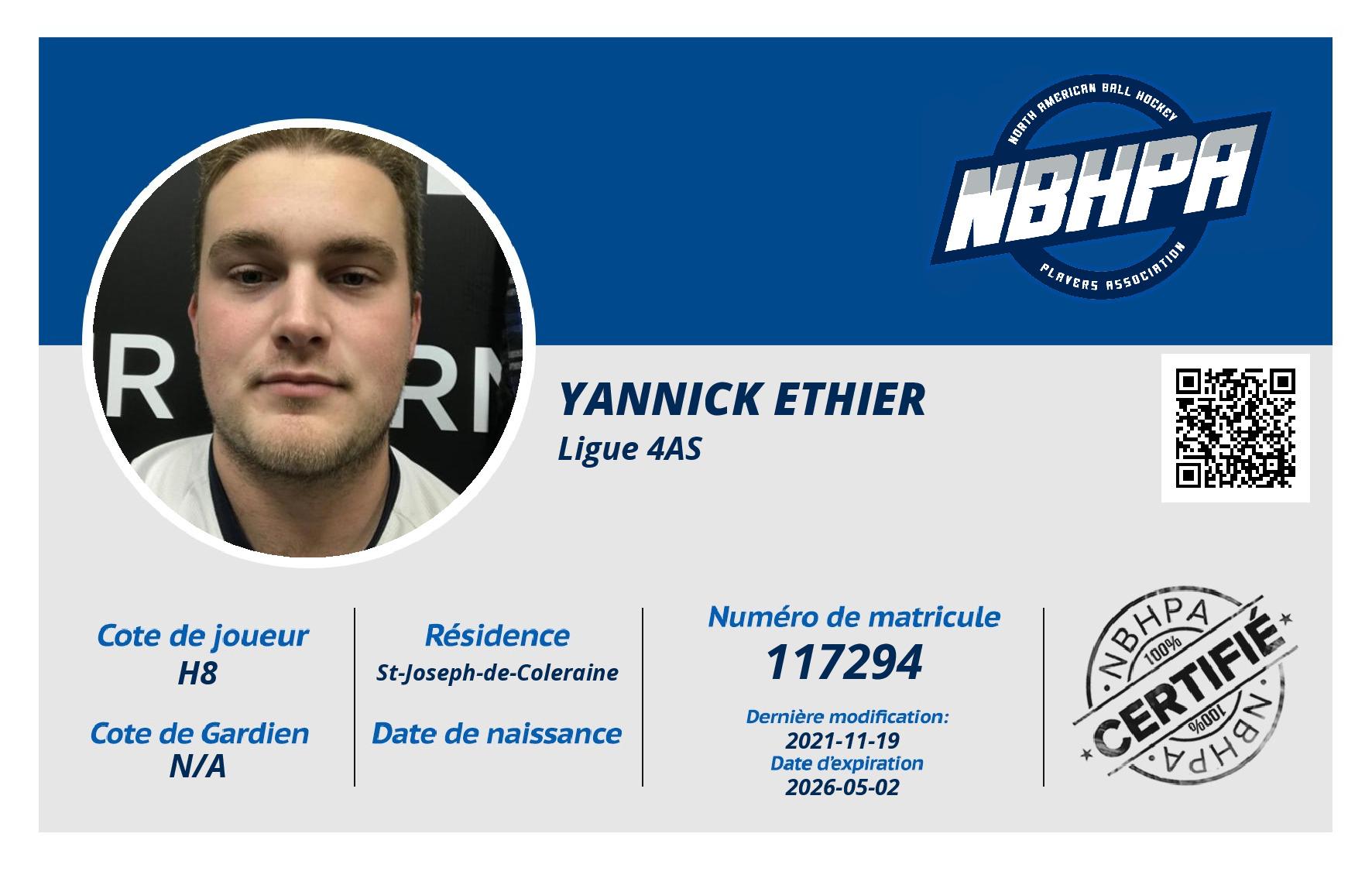 Yannick Ethier