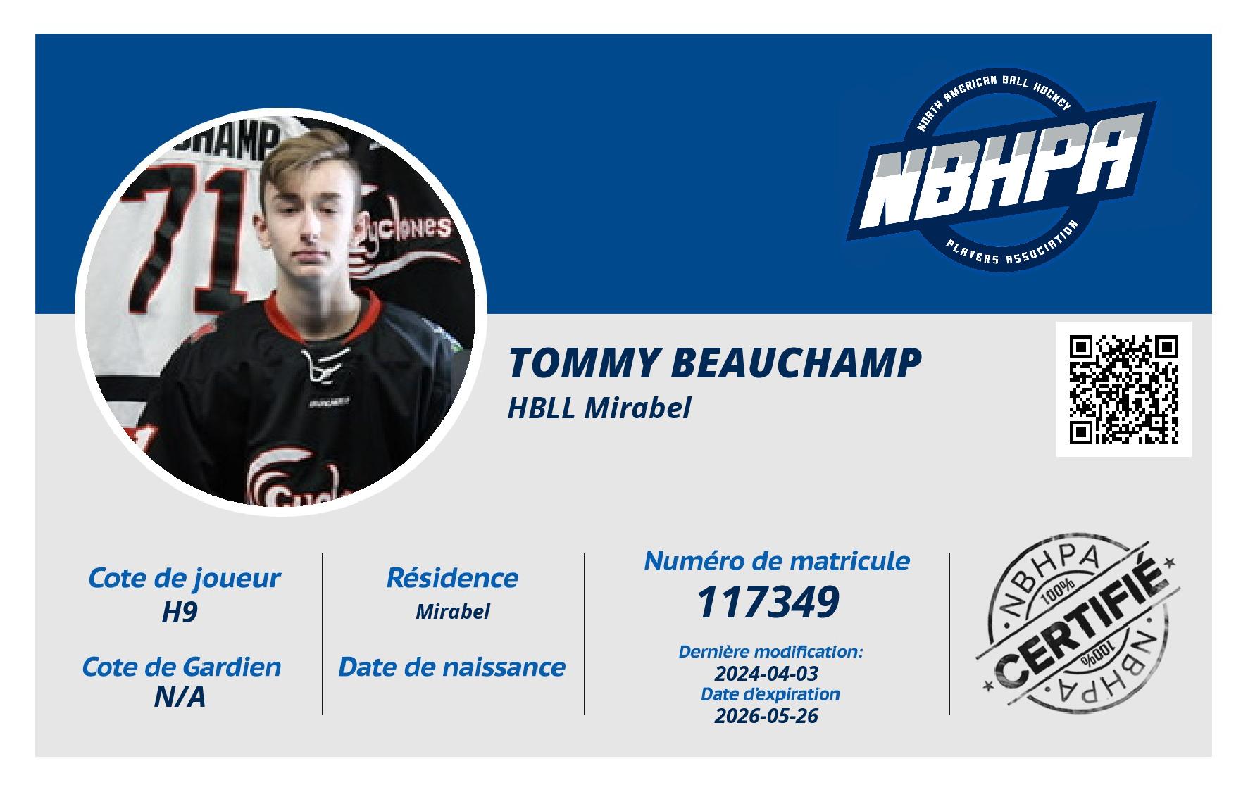 Tommy Beauchamp
