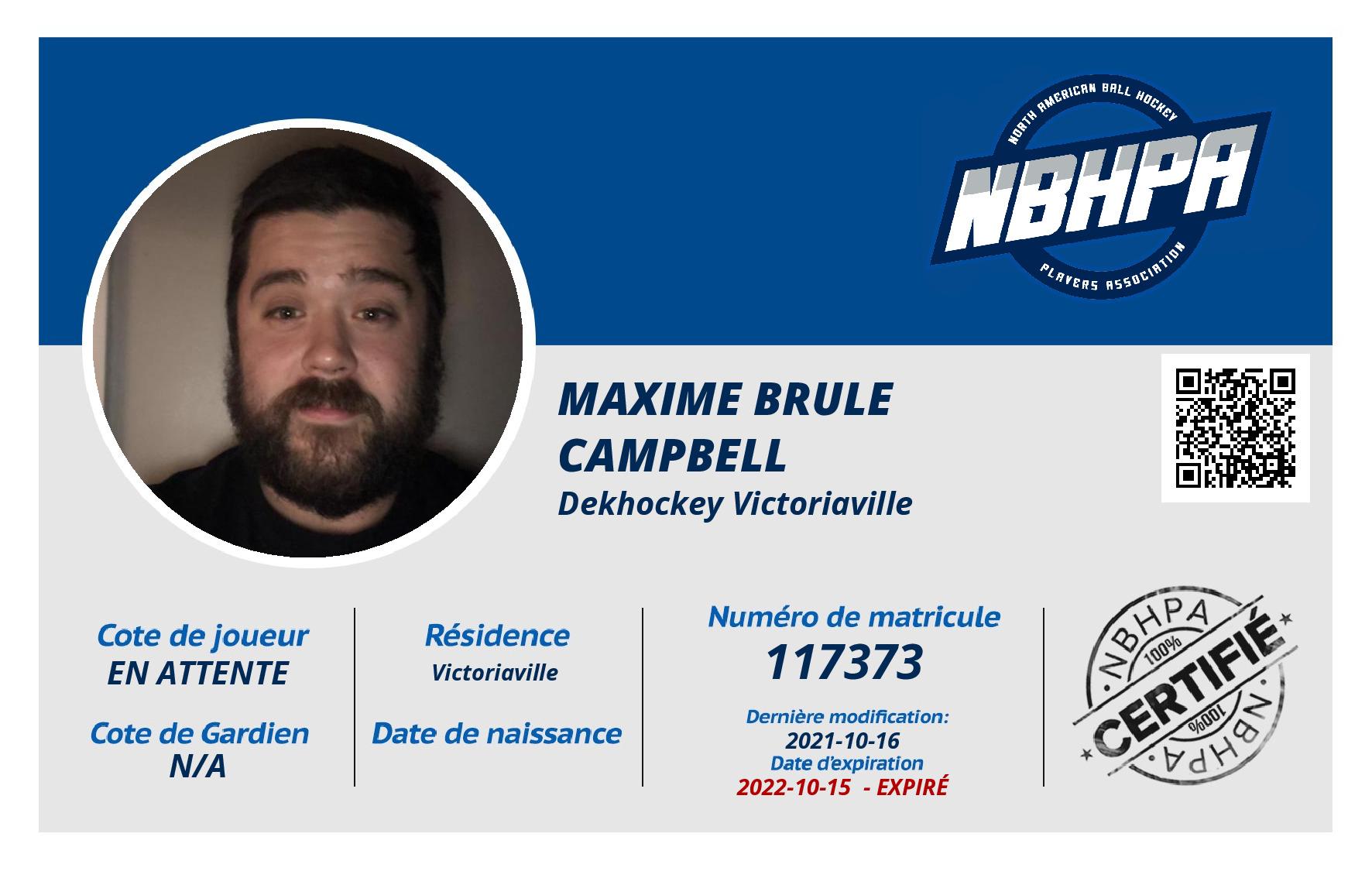 Maxime Brule campbell