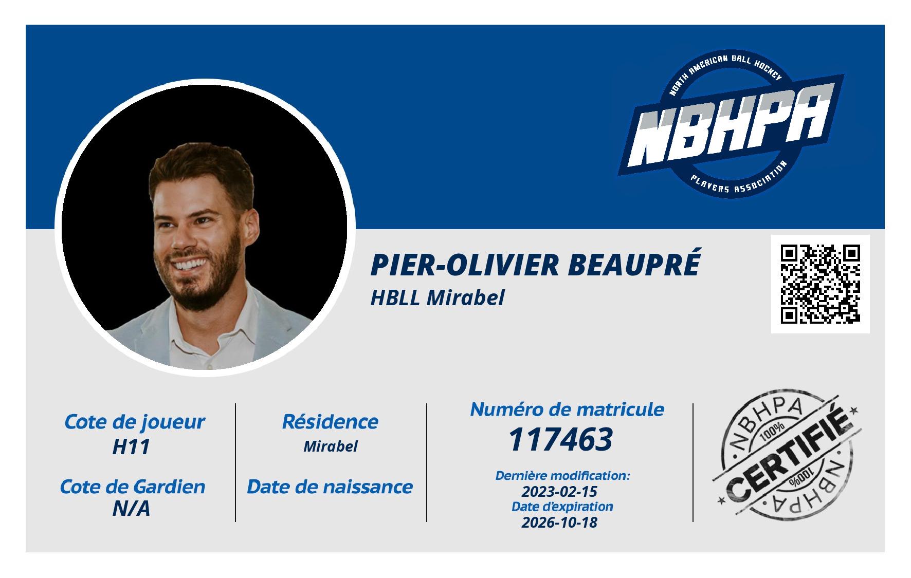 Pier-Olivier Beaupré