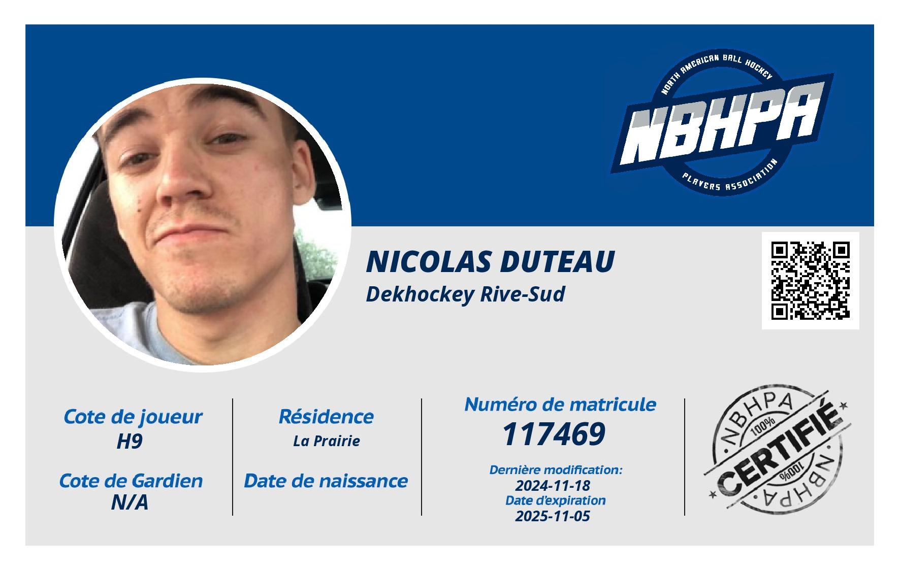 nicolas duteau