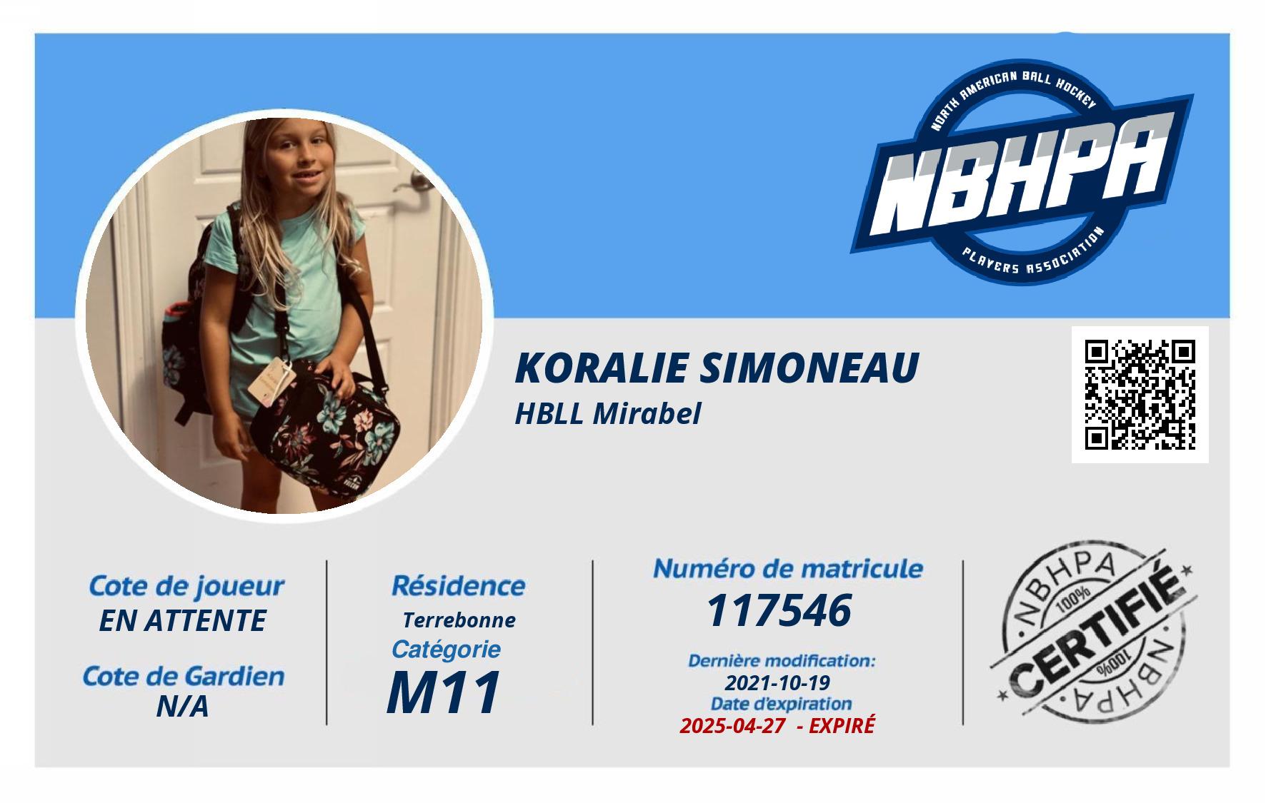 Koralie Simoneau