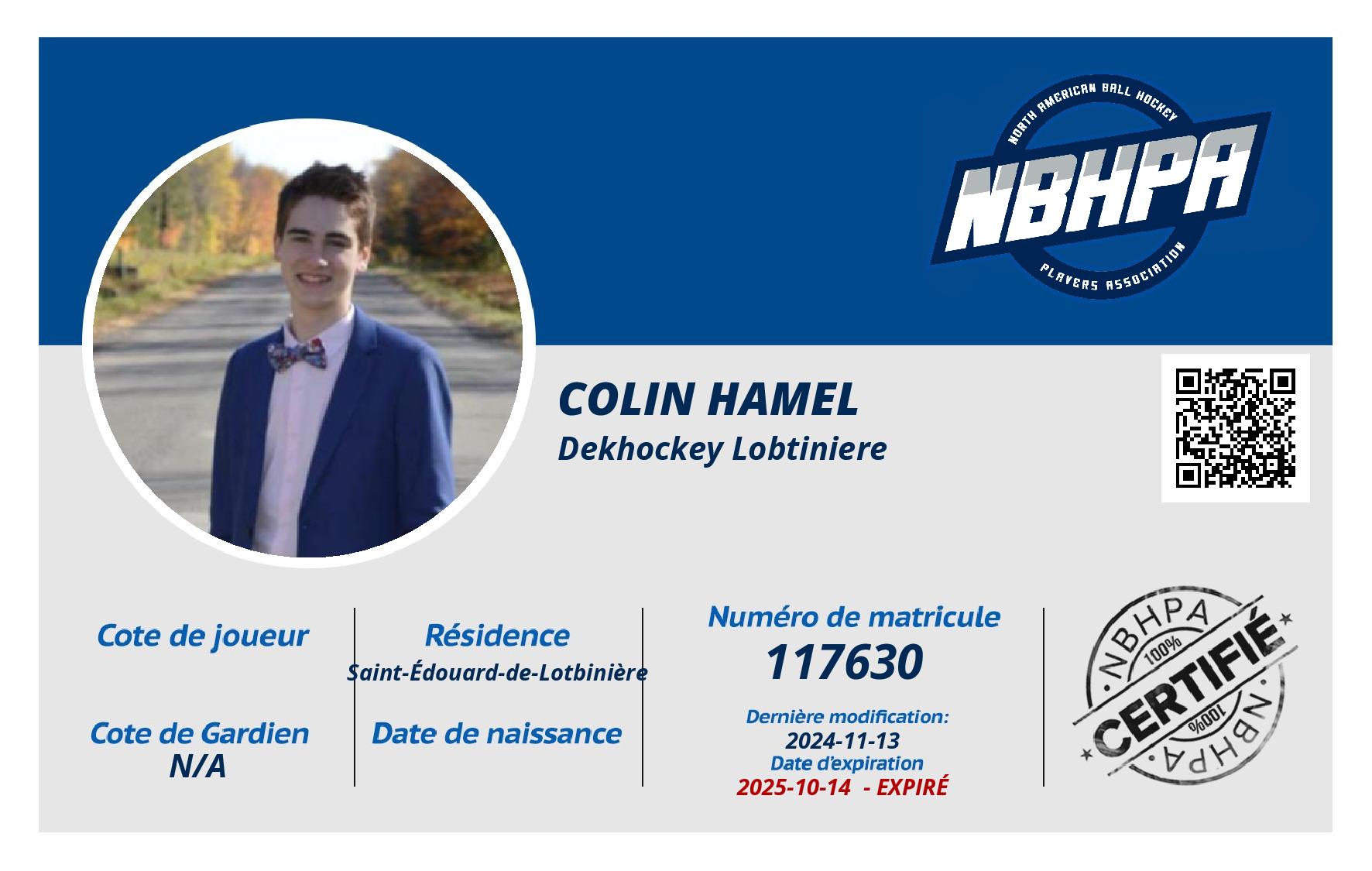 Colin Hamel