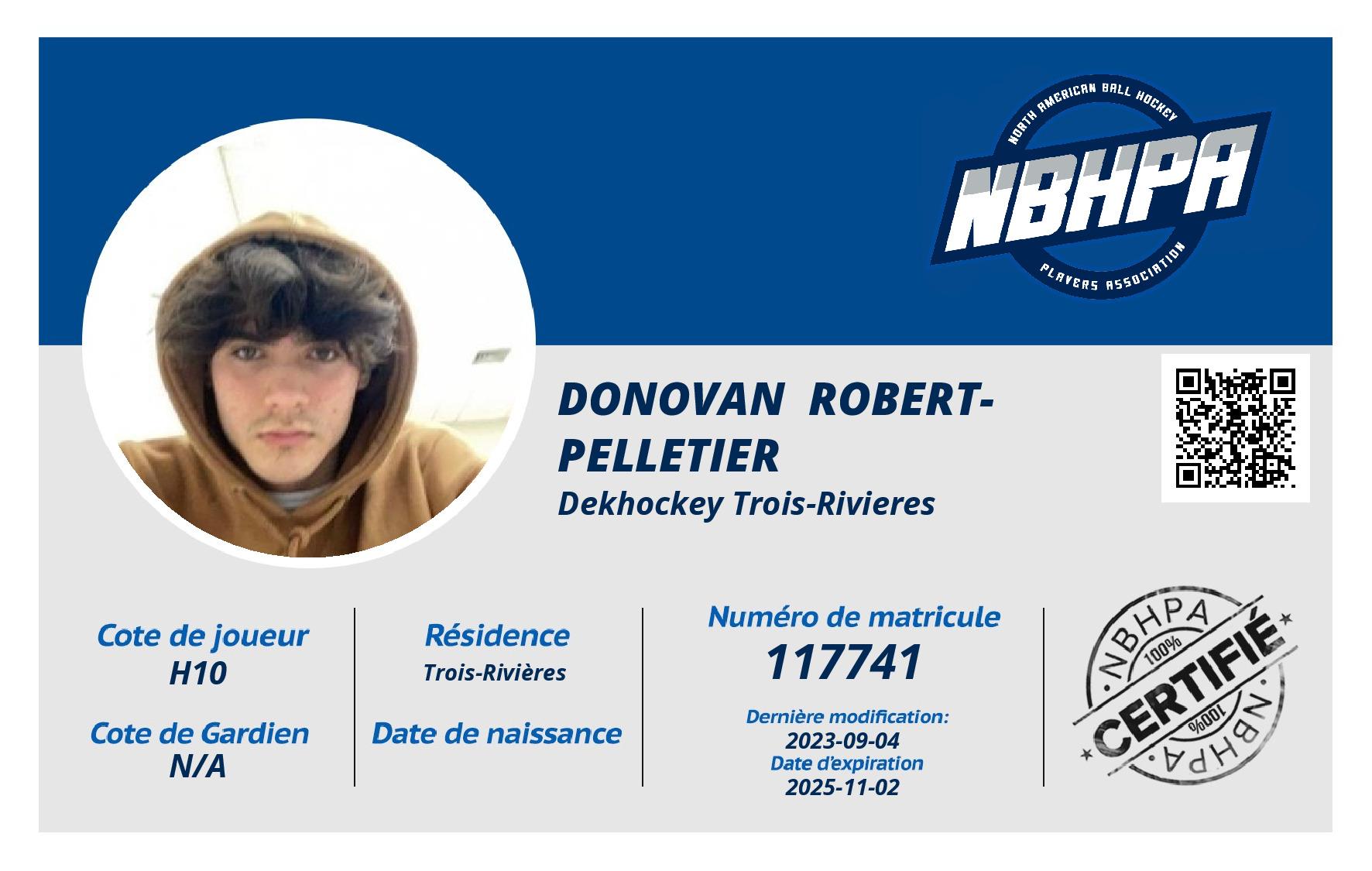 Donovan  Robert-Pelletier 