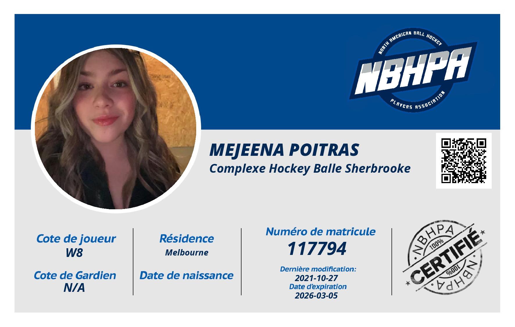 Mejeena Poitras