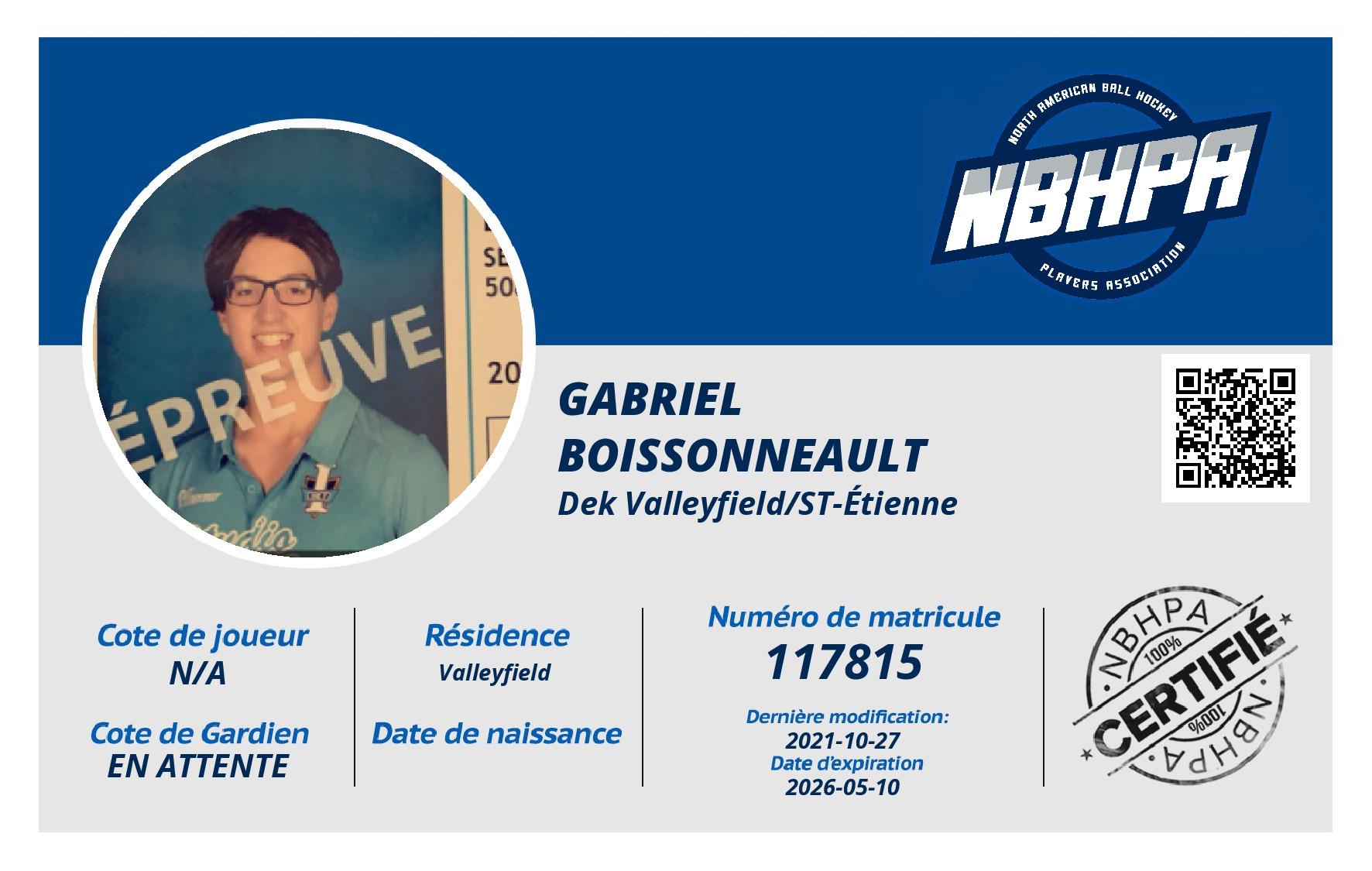 Gabriel Boissonneault 