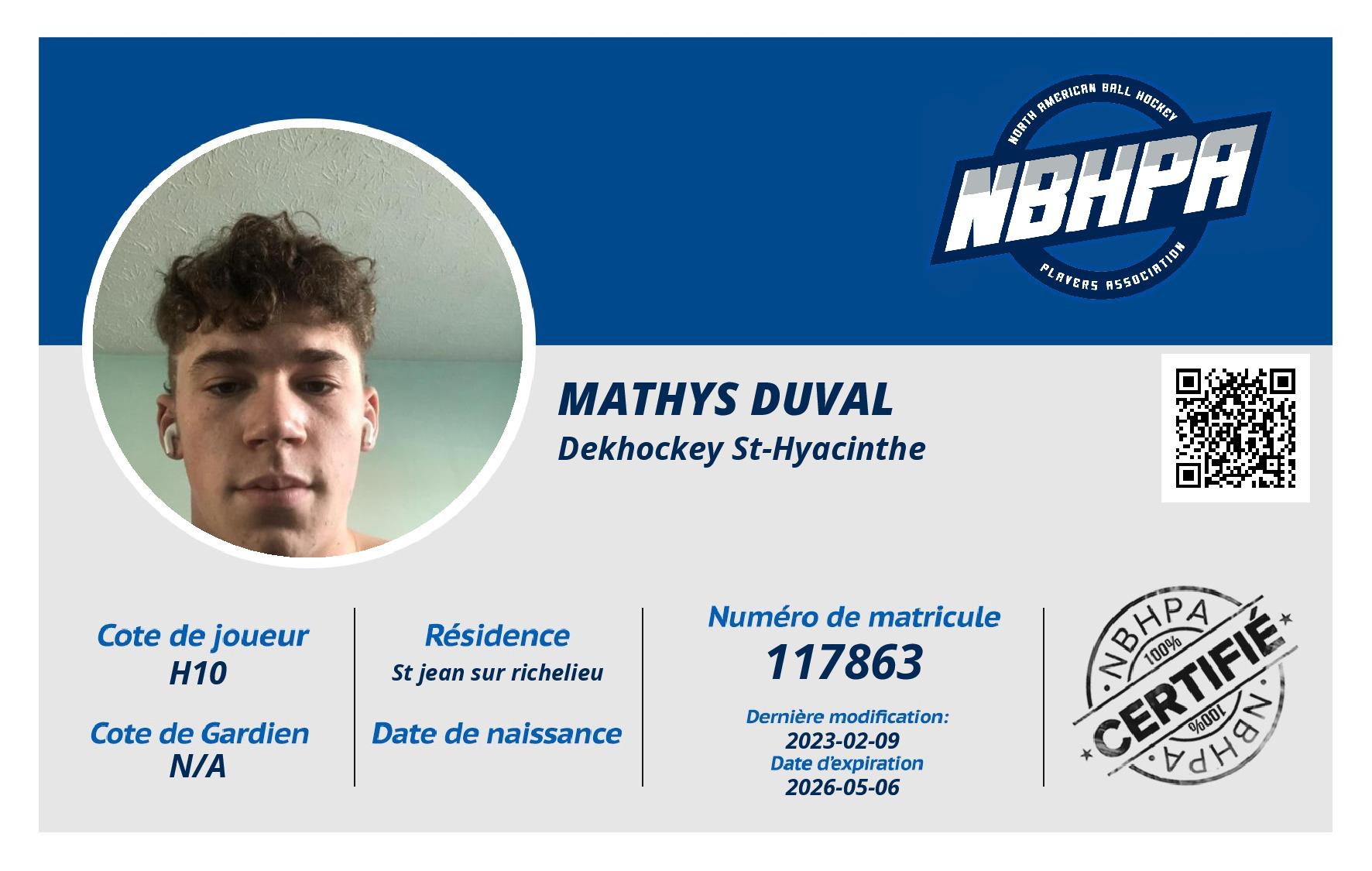 Mathys Duval