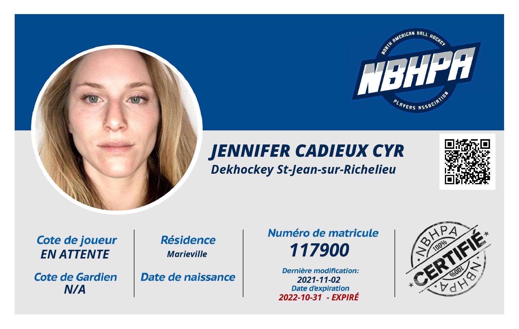 Jennifer Cadieux Cyr