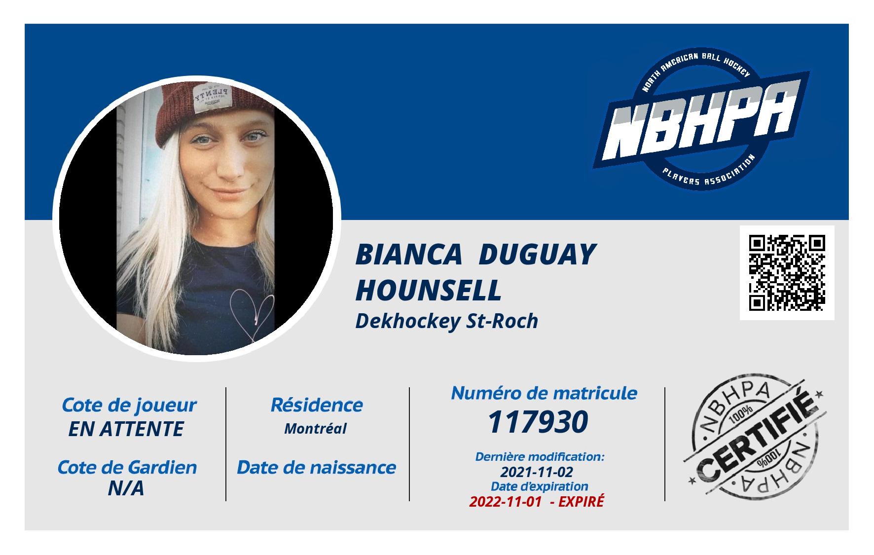 Bianca  Duguay Hounsell
