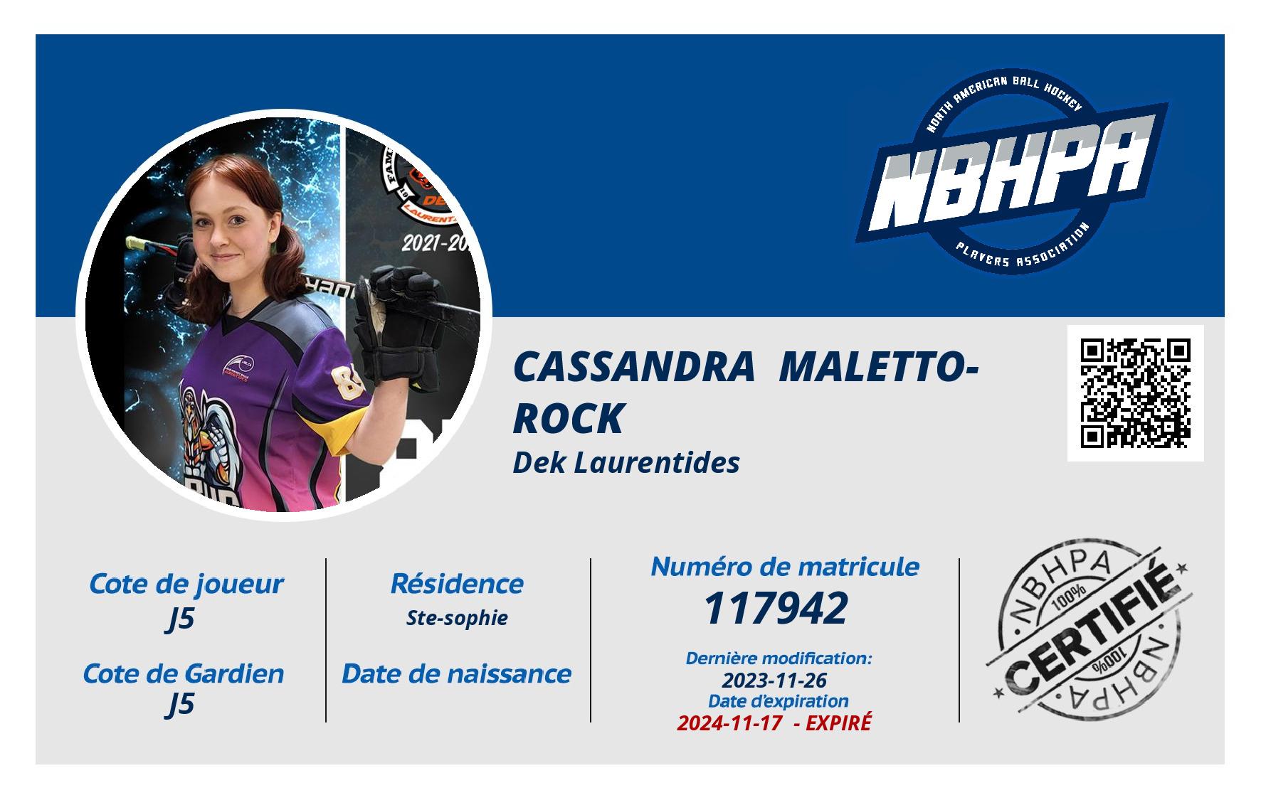 Cassandra  Maletto-Rock