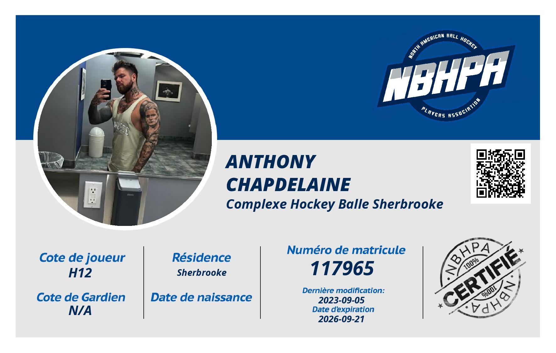 Anthony Chapdelaine