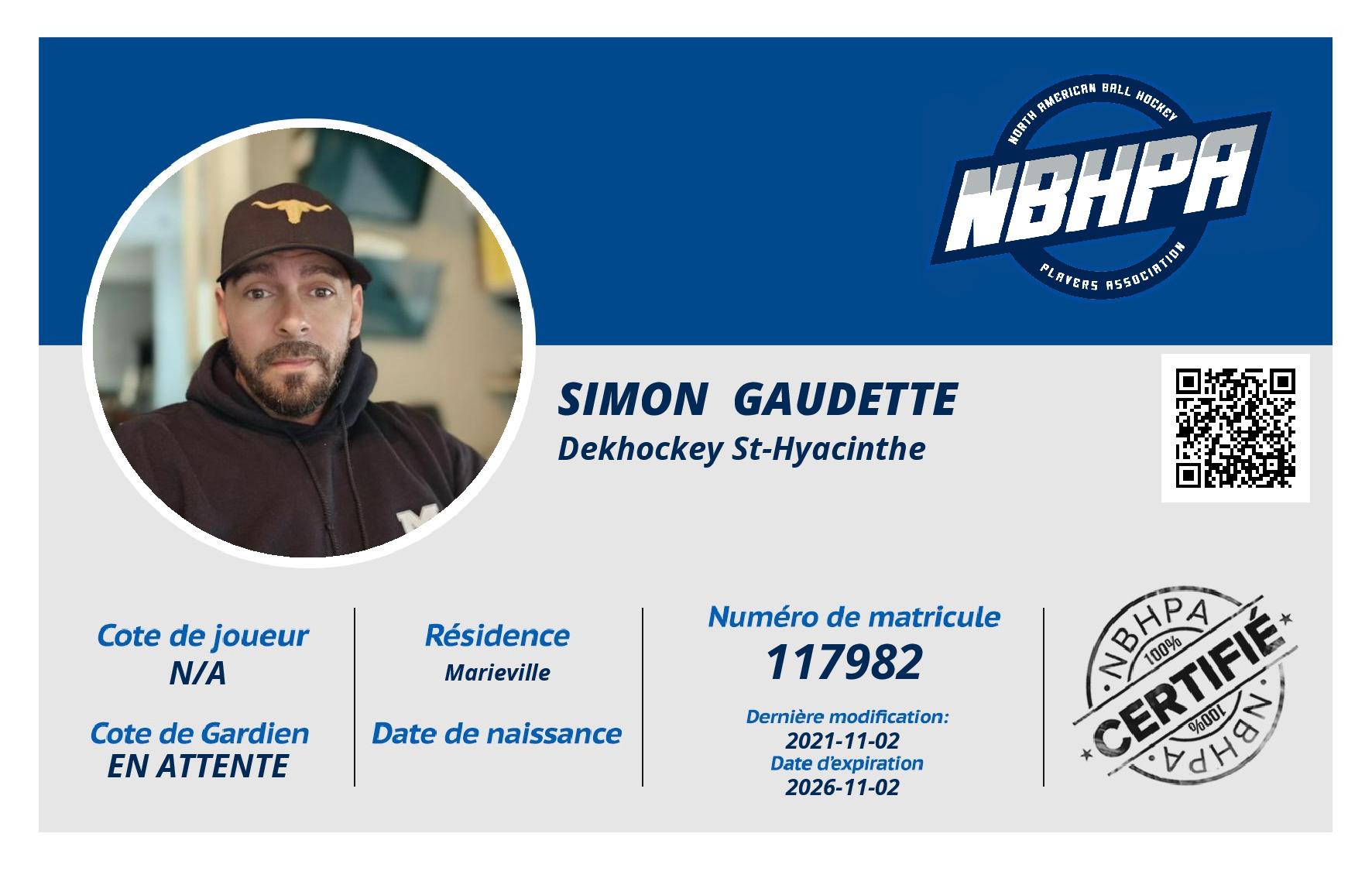 Simon  Gaudette 