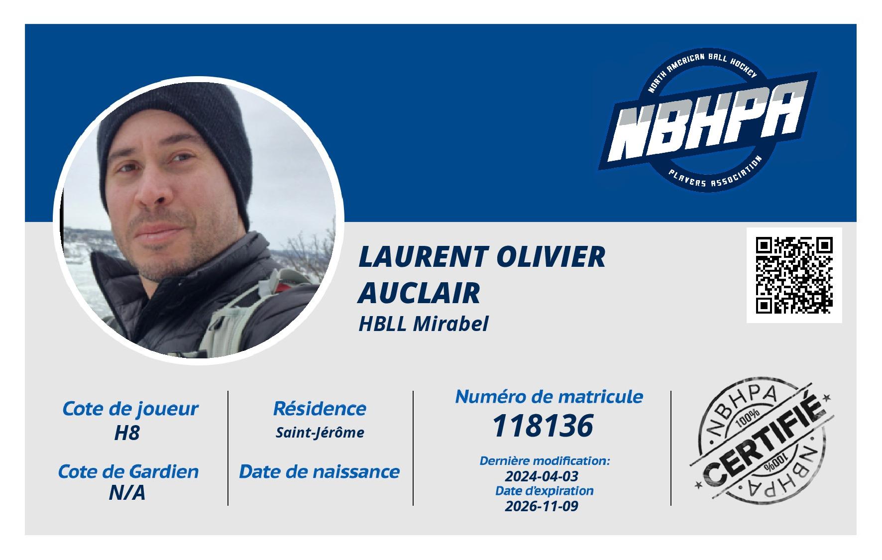 Laurent Olivier Auclair