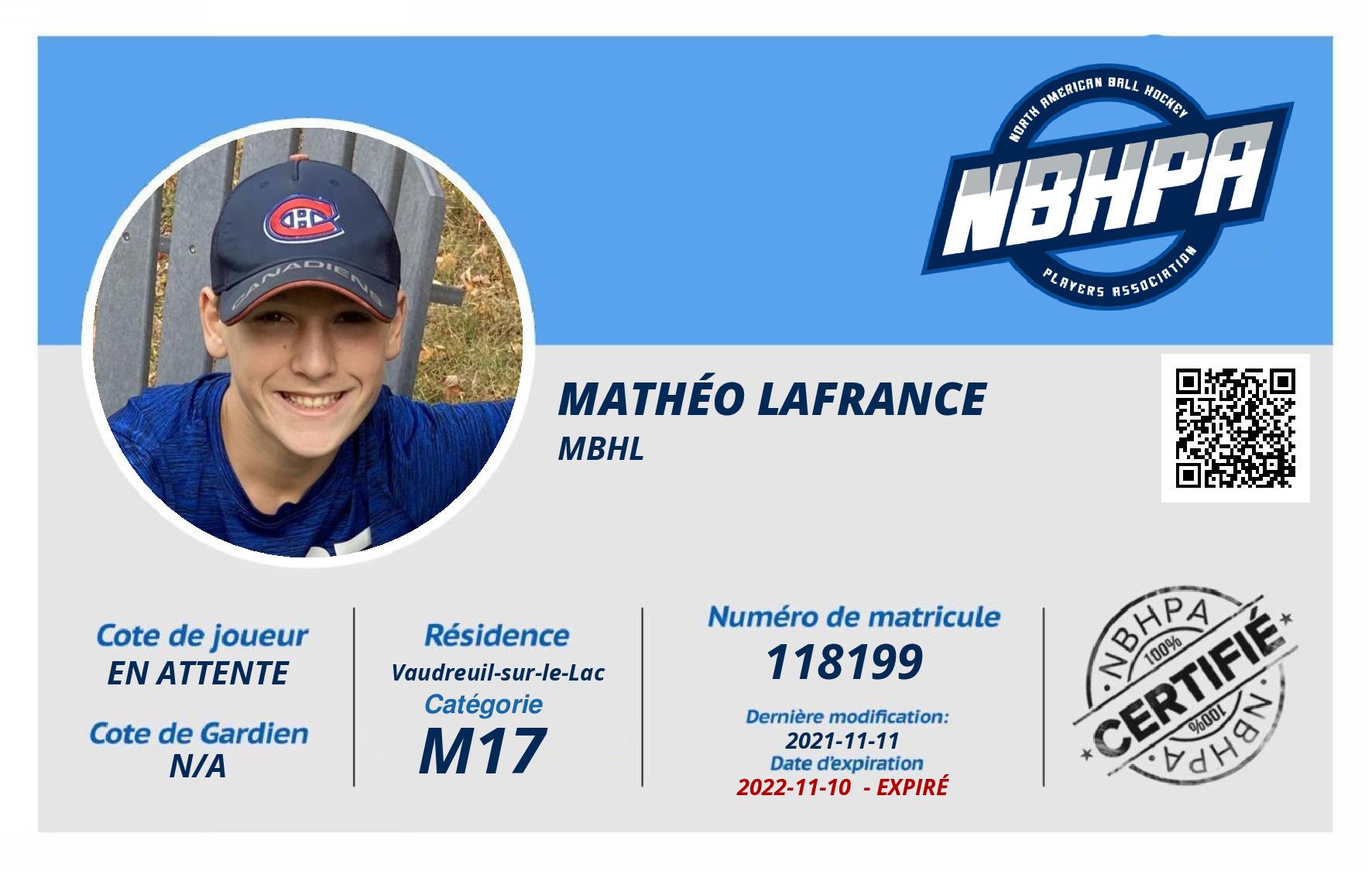 Mathéo Lafrance 