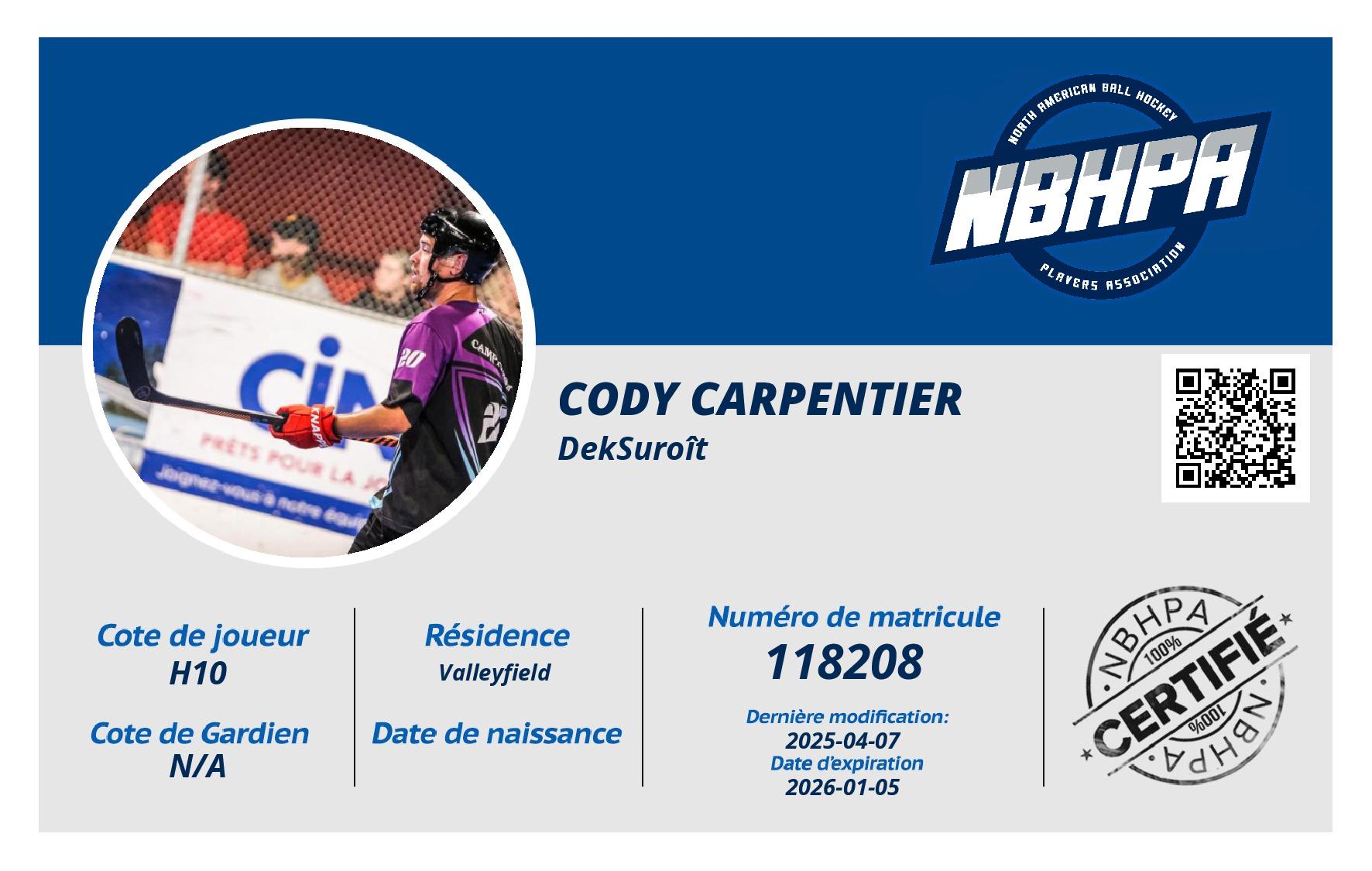 Cody Carpentier 