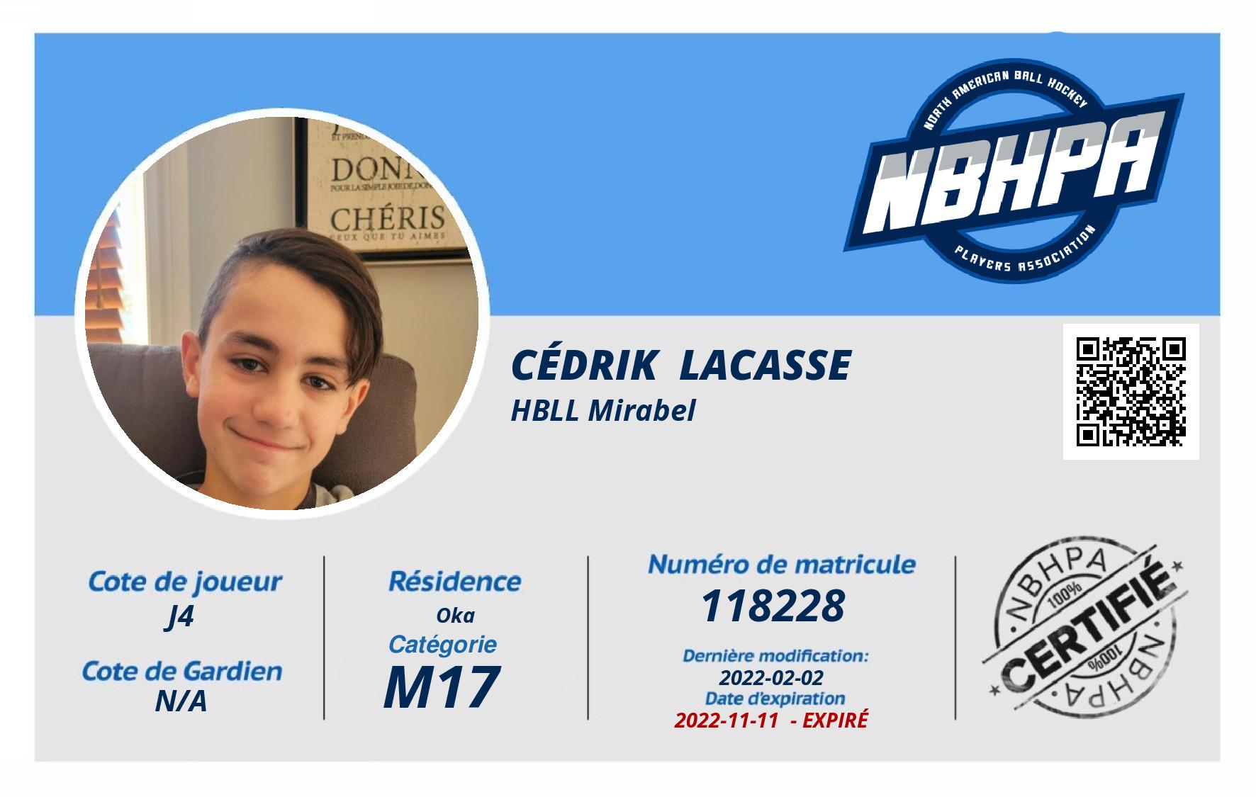 Cédrik  Lacasse