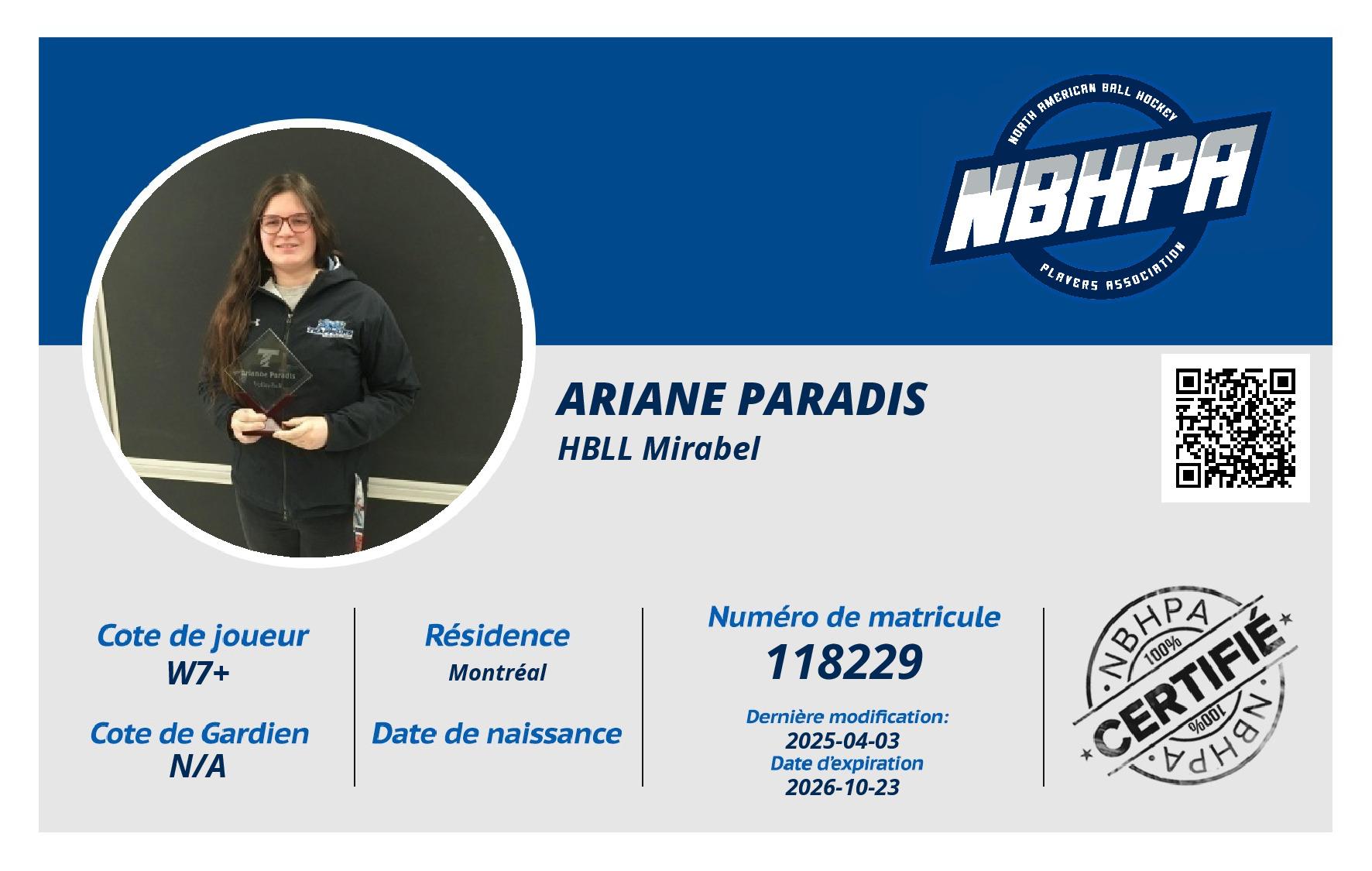 Ariane Paradis