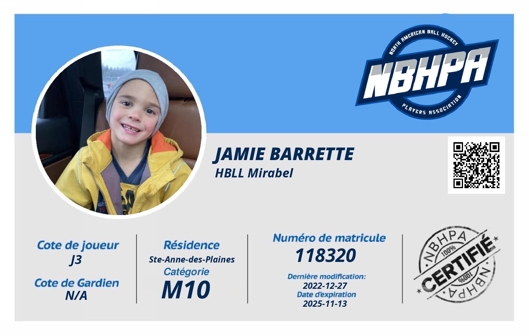 Jamie Barrette