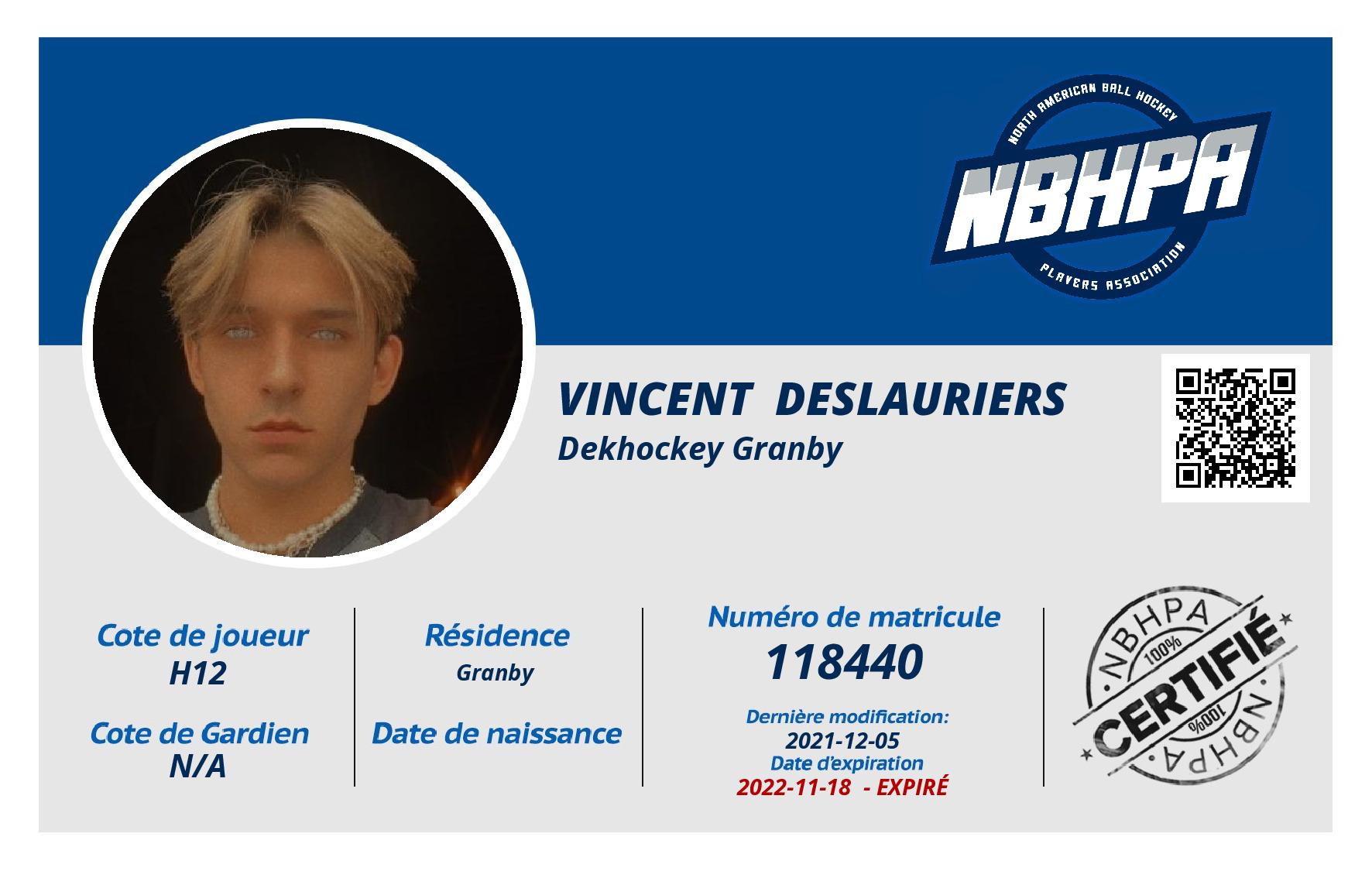Vincent  Deslauriers 