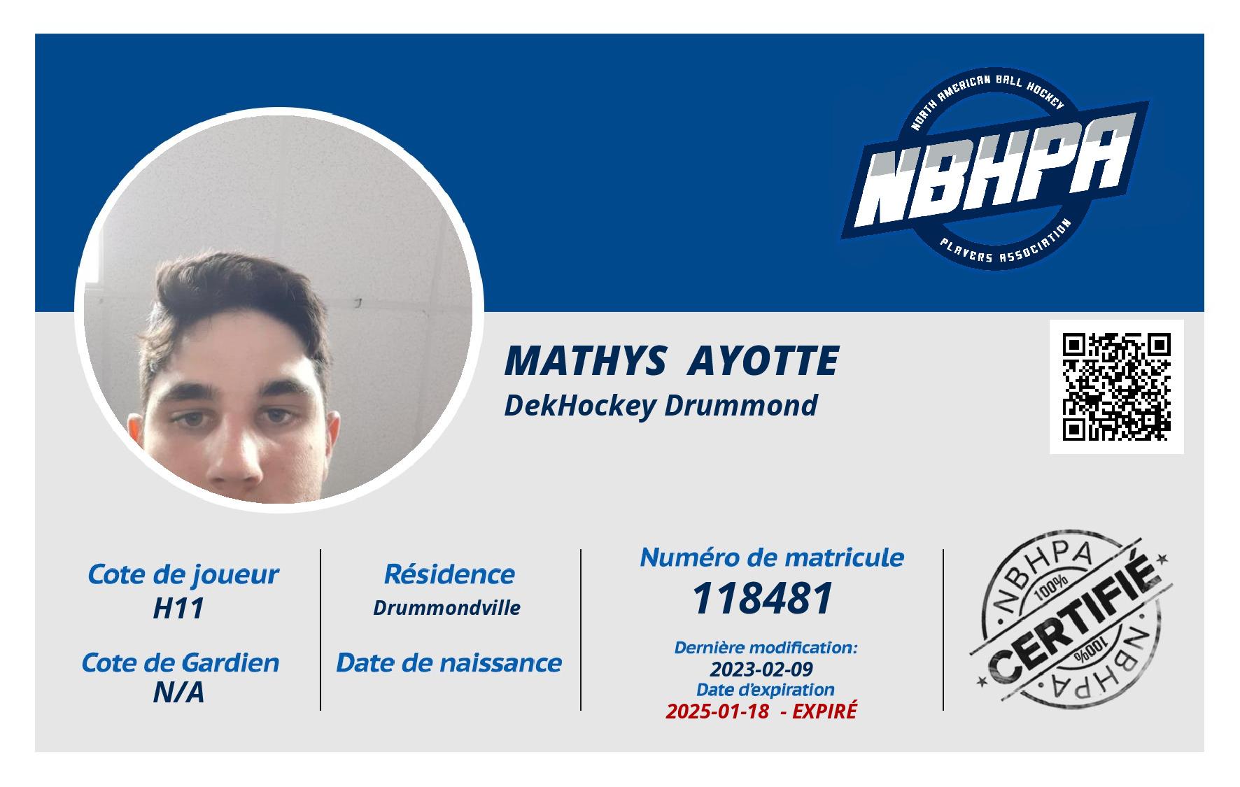 Mathys  Ayotte