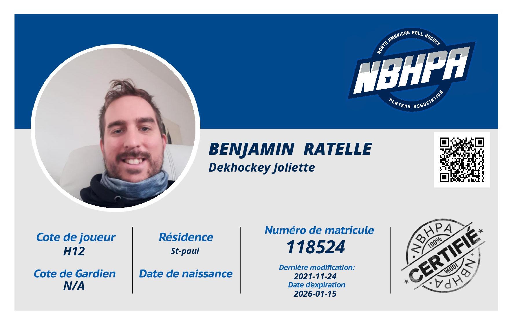 Benjamin  Ratelle 