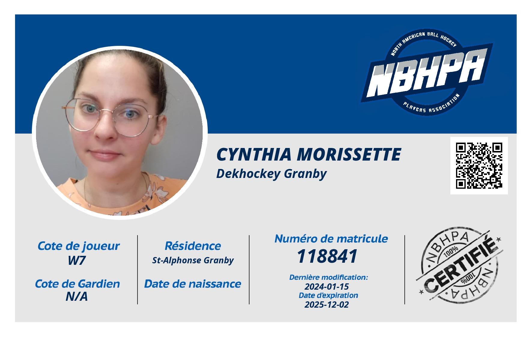Cynthia Morissette