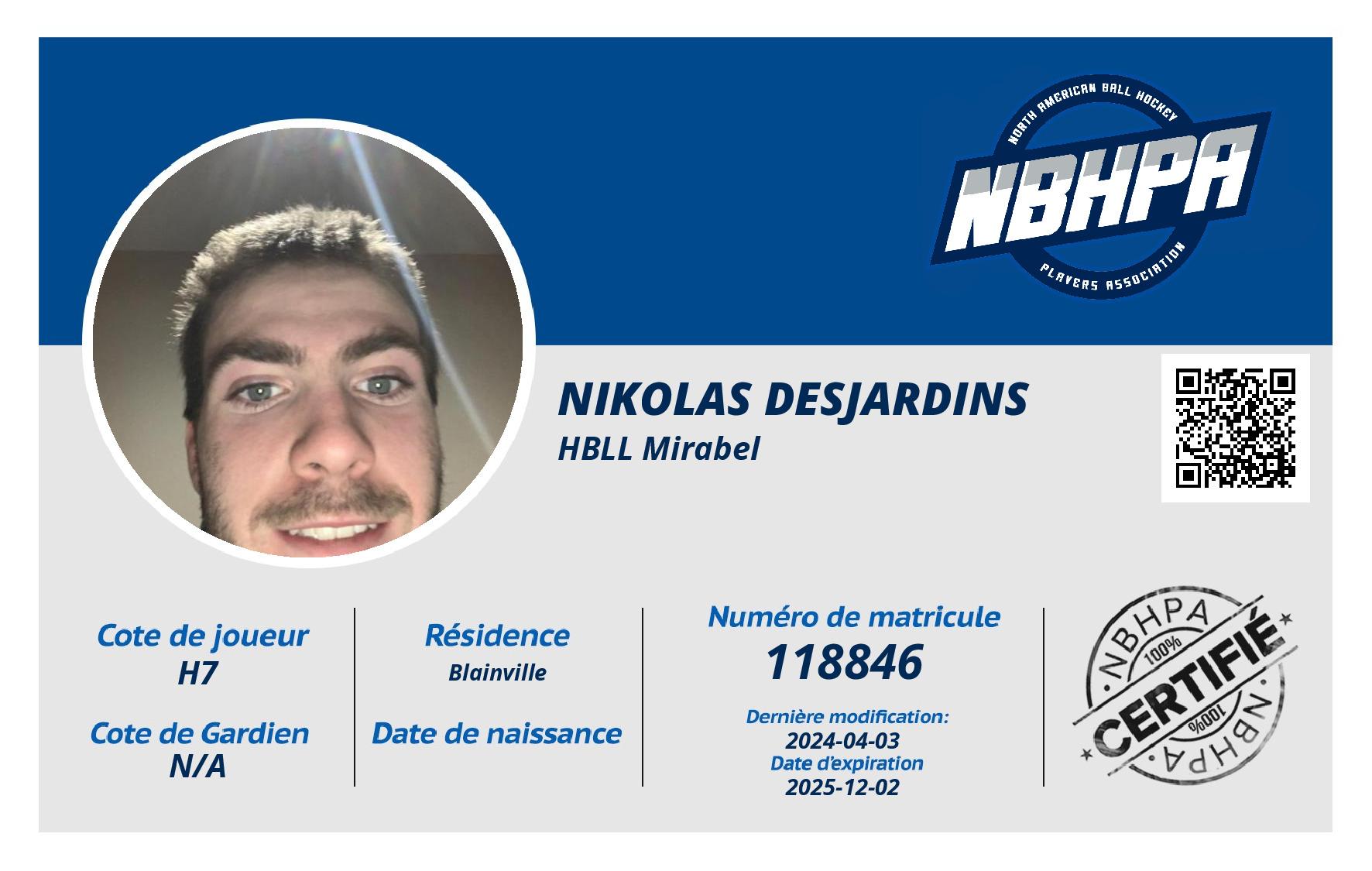 Nikolas Desjardins