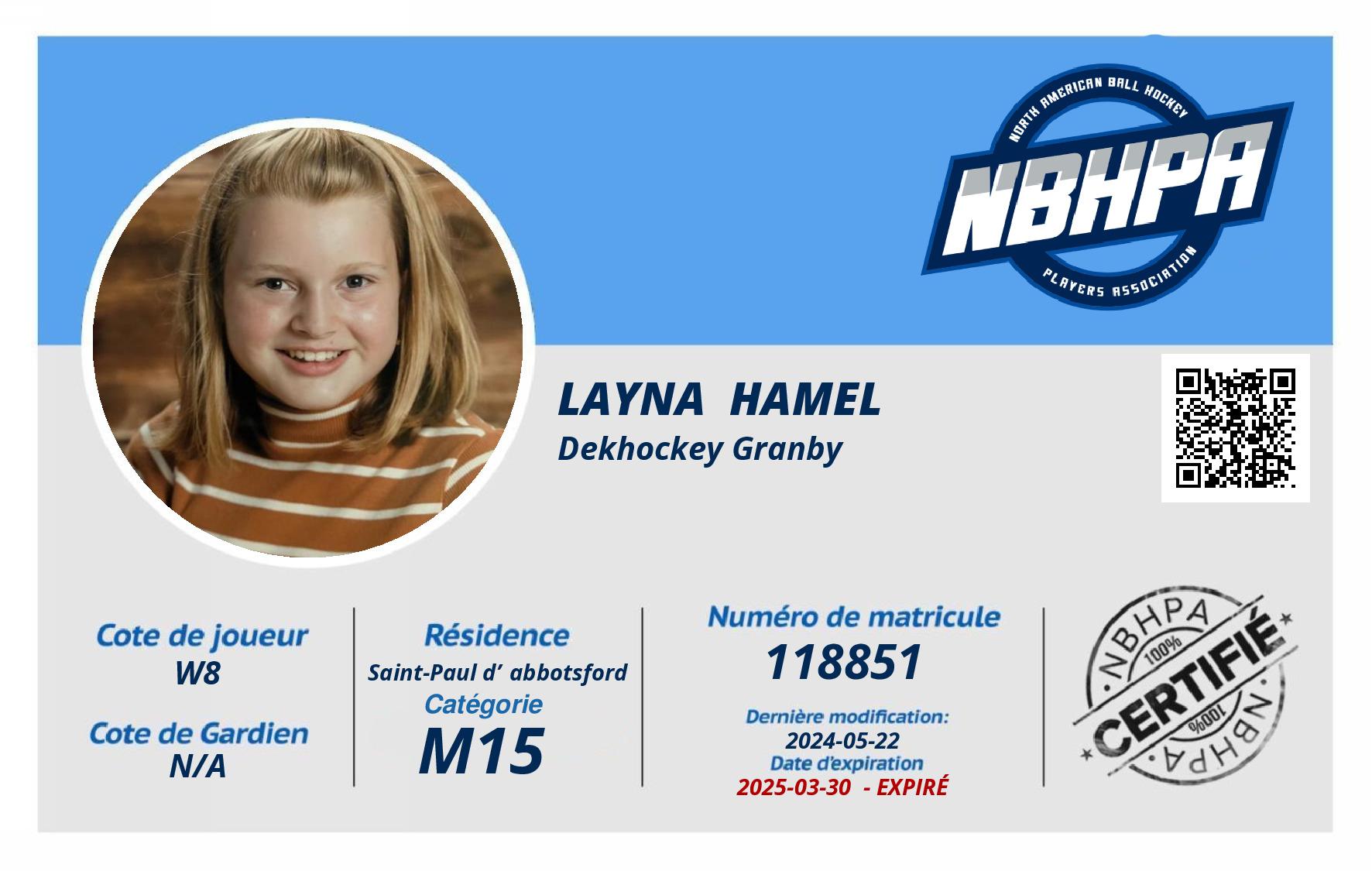 Layna  Hamel