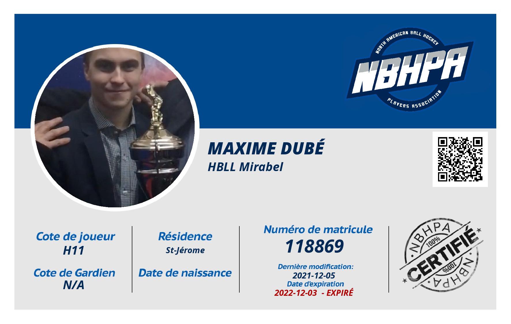 Maxime Dubé