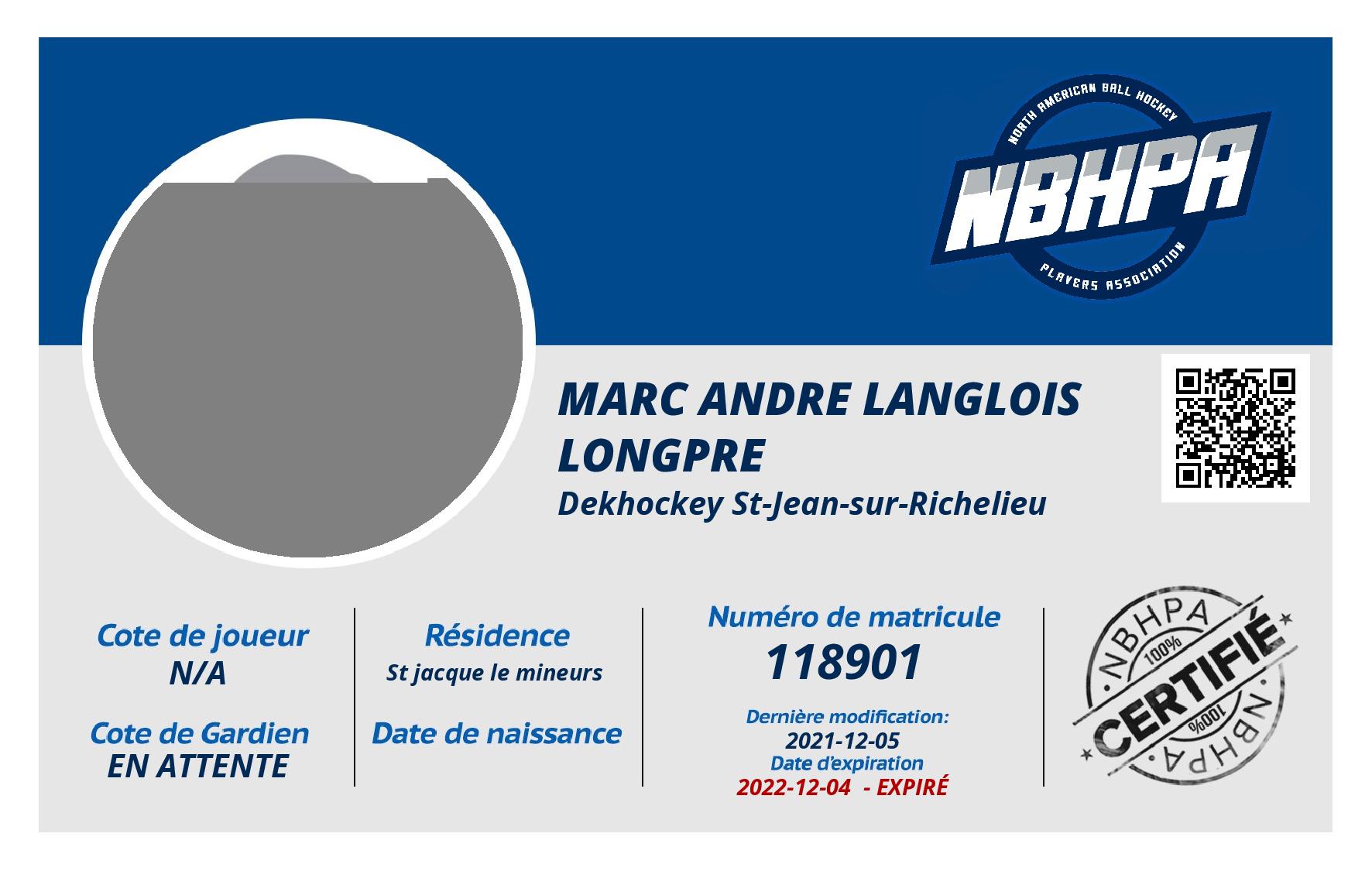 Marc andre Langlois longpre