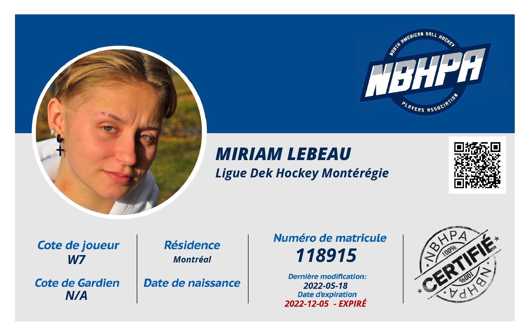 Miriam Lebeau