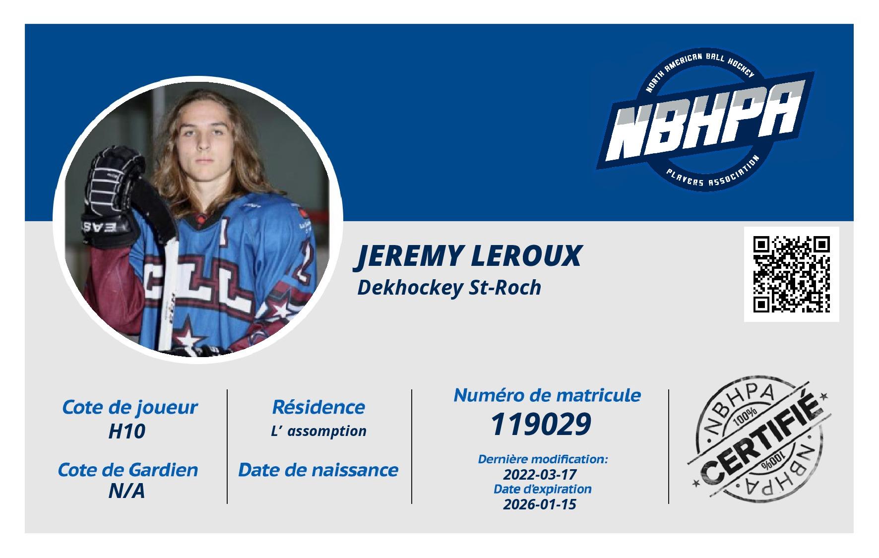 Jeremy Leroux
