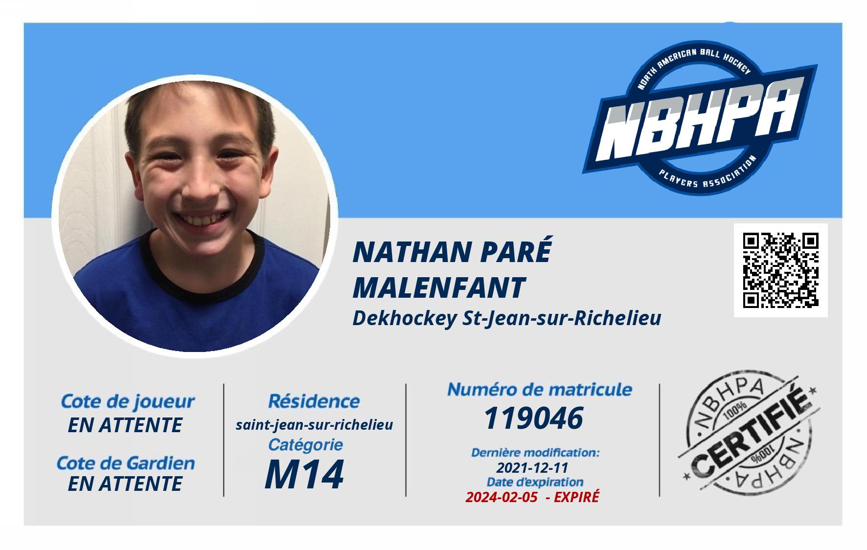 Nathan Paré Malenfant