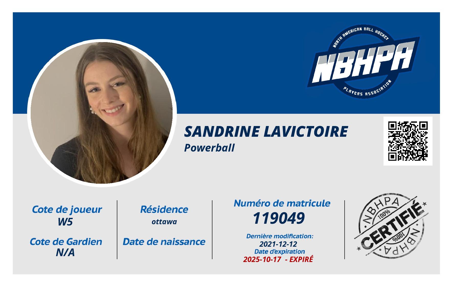 Sandrine Lavictoire
