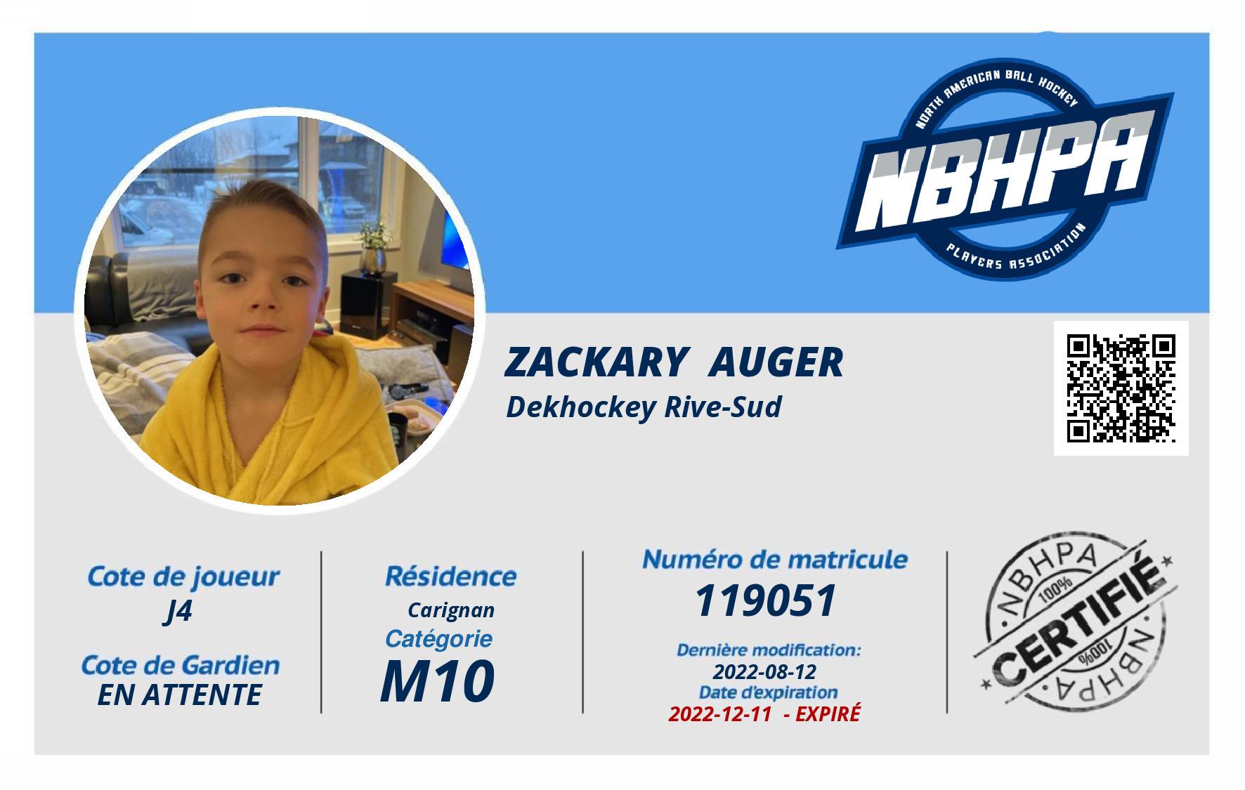 Zackary  Auger